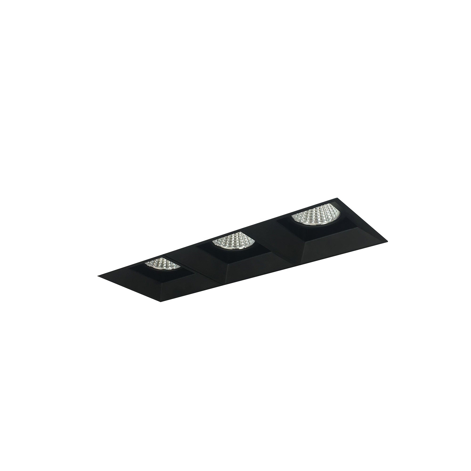 Nora Lighting NMIOTL-13-NF-FFF-27X-10-B - Recessed - Iolite MLS 3-Head Trimless Reflector Kit, 2700K, 1000lm, Black Fixed Downlt. Trims