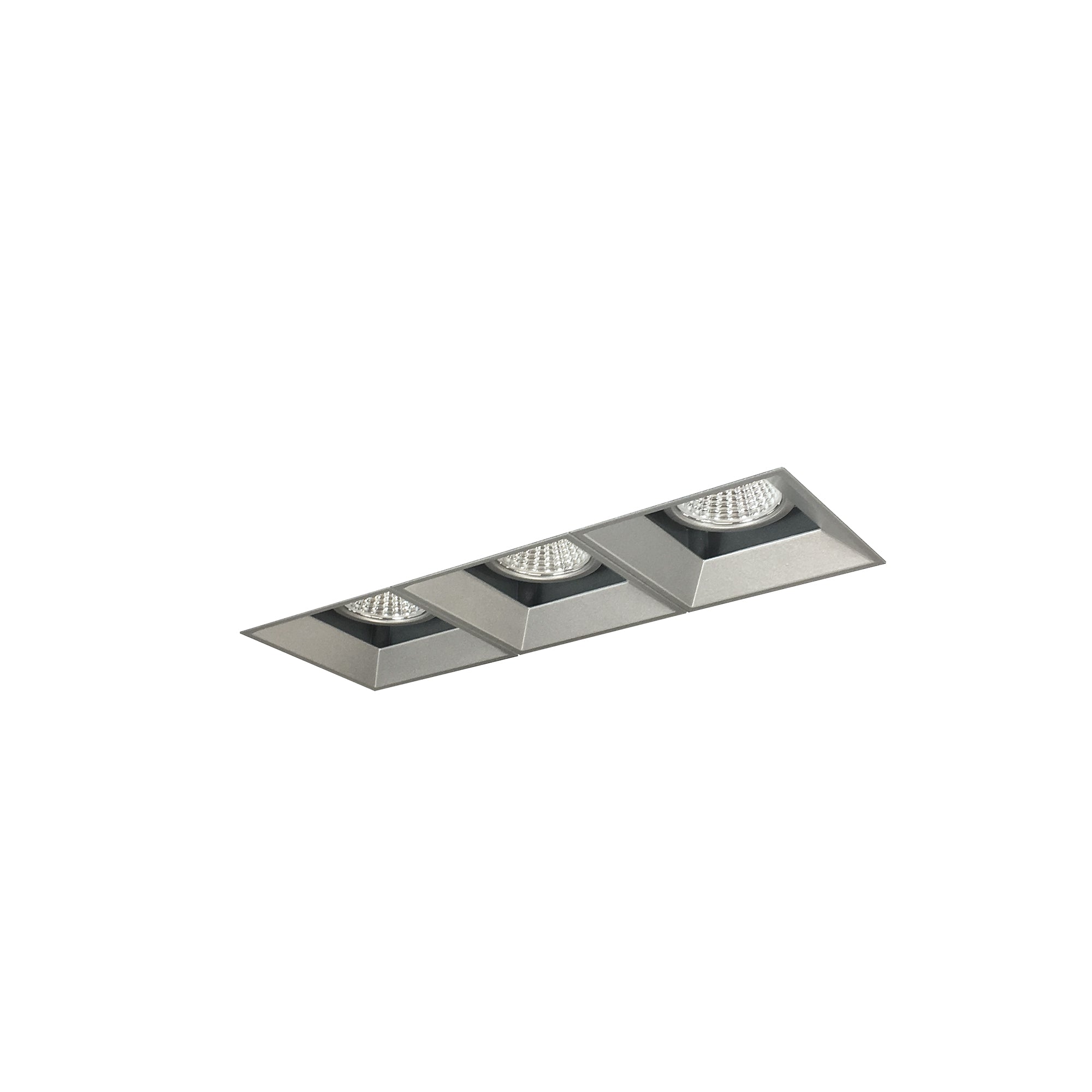 Nora Lighting NMIOTL-13-NF-FFF-27X-10-HZ - Recessed - Iolite MLS 3-Head Trimless Reflector Kit, 2700K, 1000lm, Haze Fixed Downlt. Trims