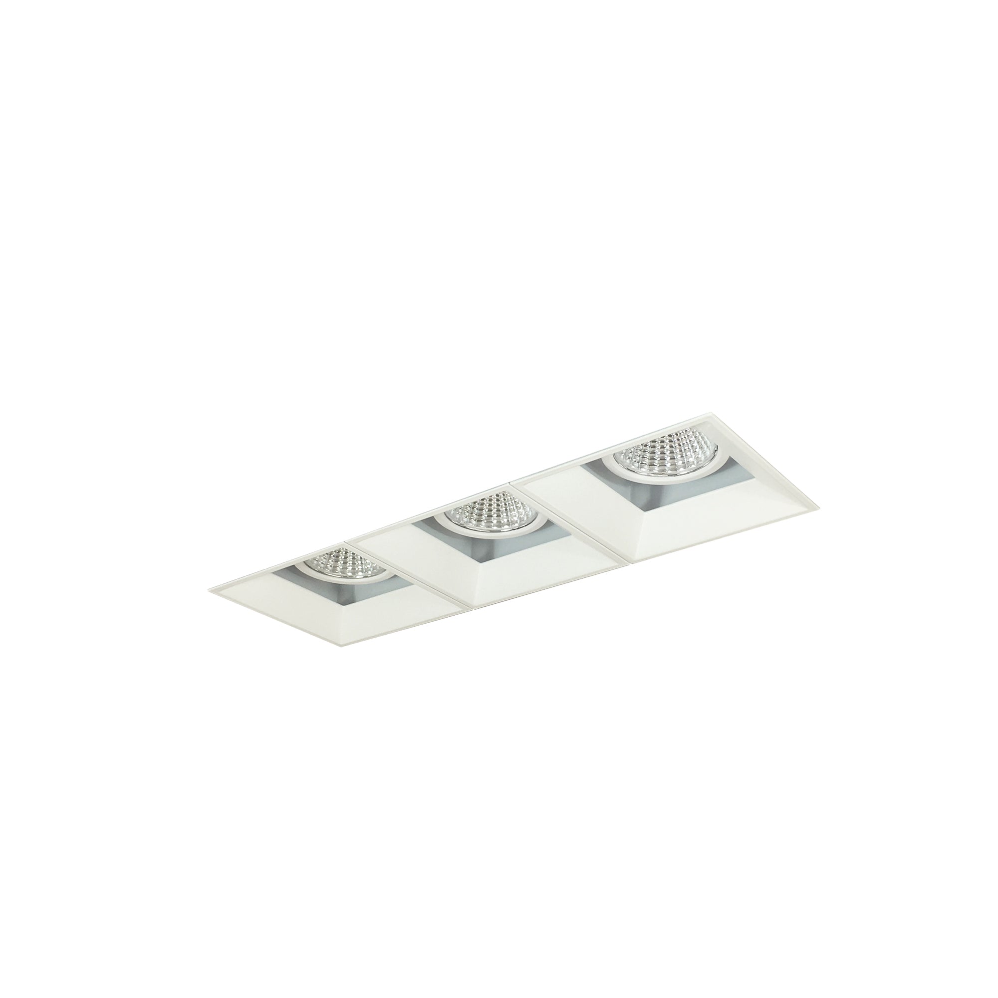 Nora Lighting NMIOTL-13-NF-FFF-27X-10-MPW - Recessed - Iolite MLS 3-Head Trimless Reflector Kit, 2700K, 1000lm, MPW Fixed Downlt. Trims