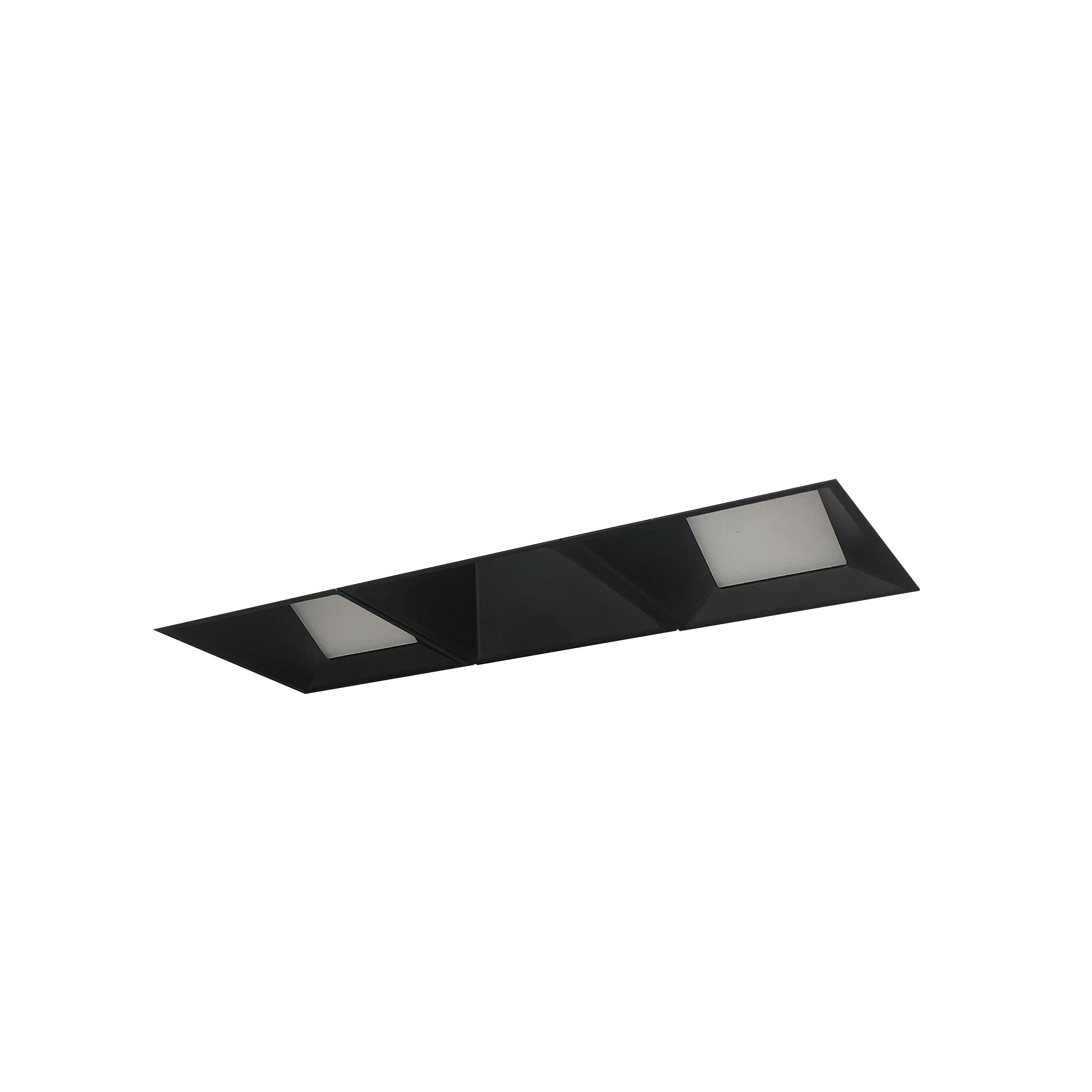 Nora Lighting NMIOTL-13-NF-WWW-27X-10-B - Recessed - Iolite MLS 3-Head Trimless Reflector Kit, 2700K, 1000lm, Black Wall Wash Trims