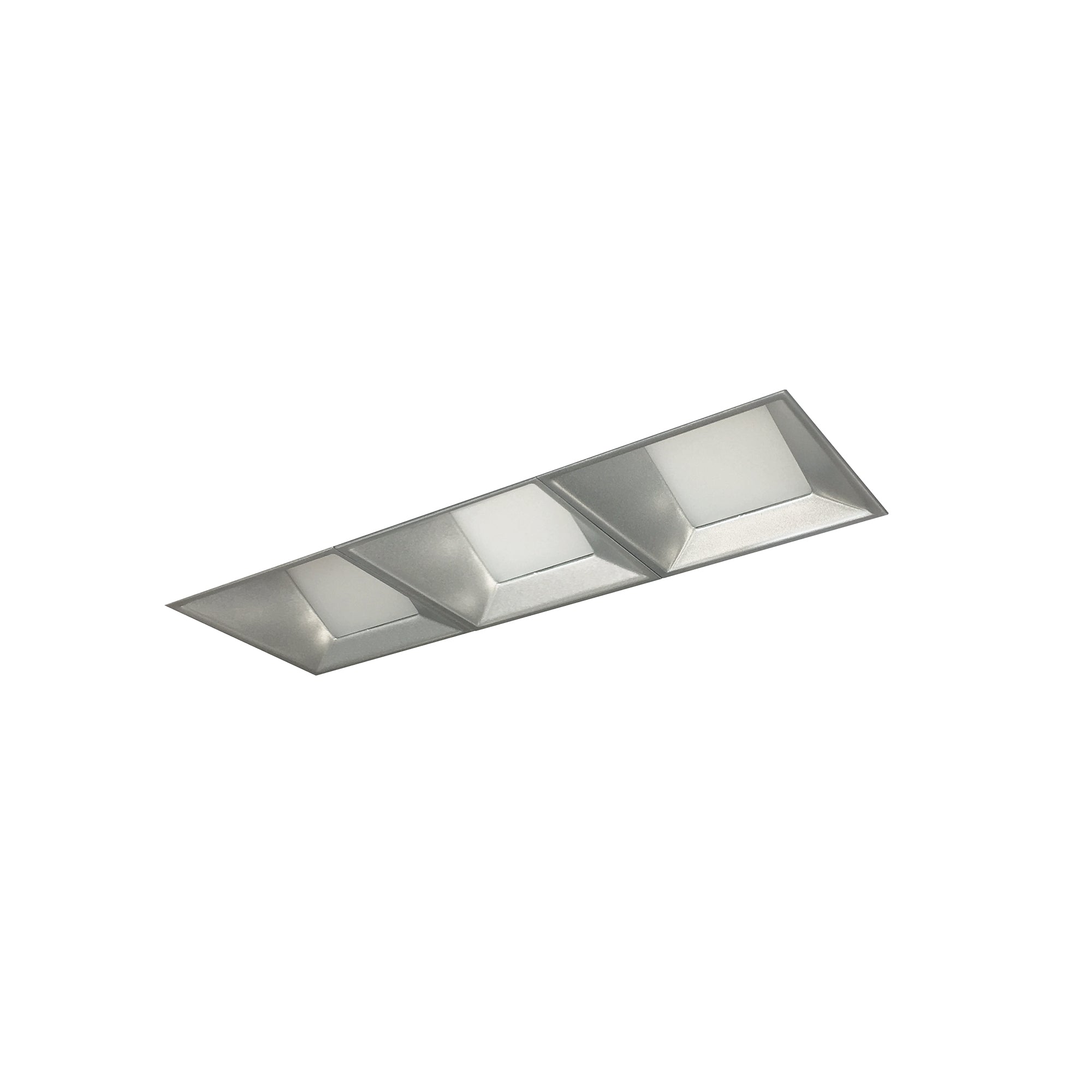 Nora Lighting NMIOTL-13-NF-WWW-CDX-10-HZ - Recessed - Iolite MLS 3-Head Trimless Reflector Kit, Comfort Dim, 800lm, Haze Wall Wash Trims