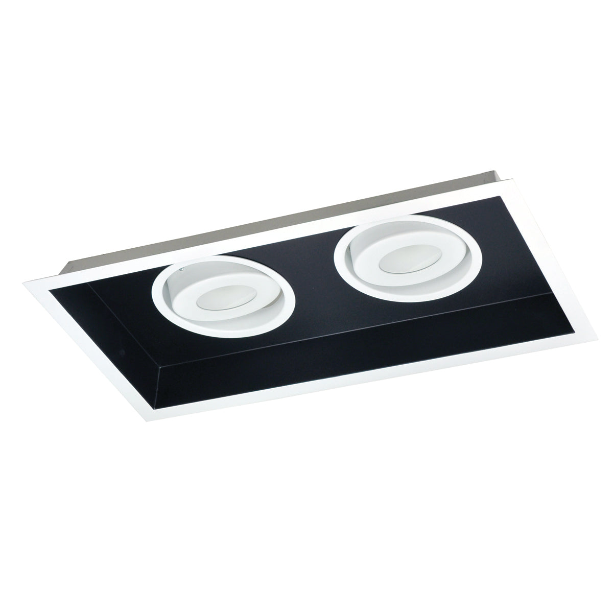 Nora Lighting NMRT2-12L1530FBW - Recessed - NMR2 2L L15 30K FLOOD BLK/WHT