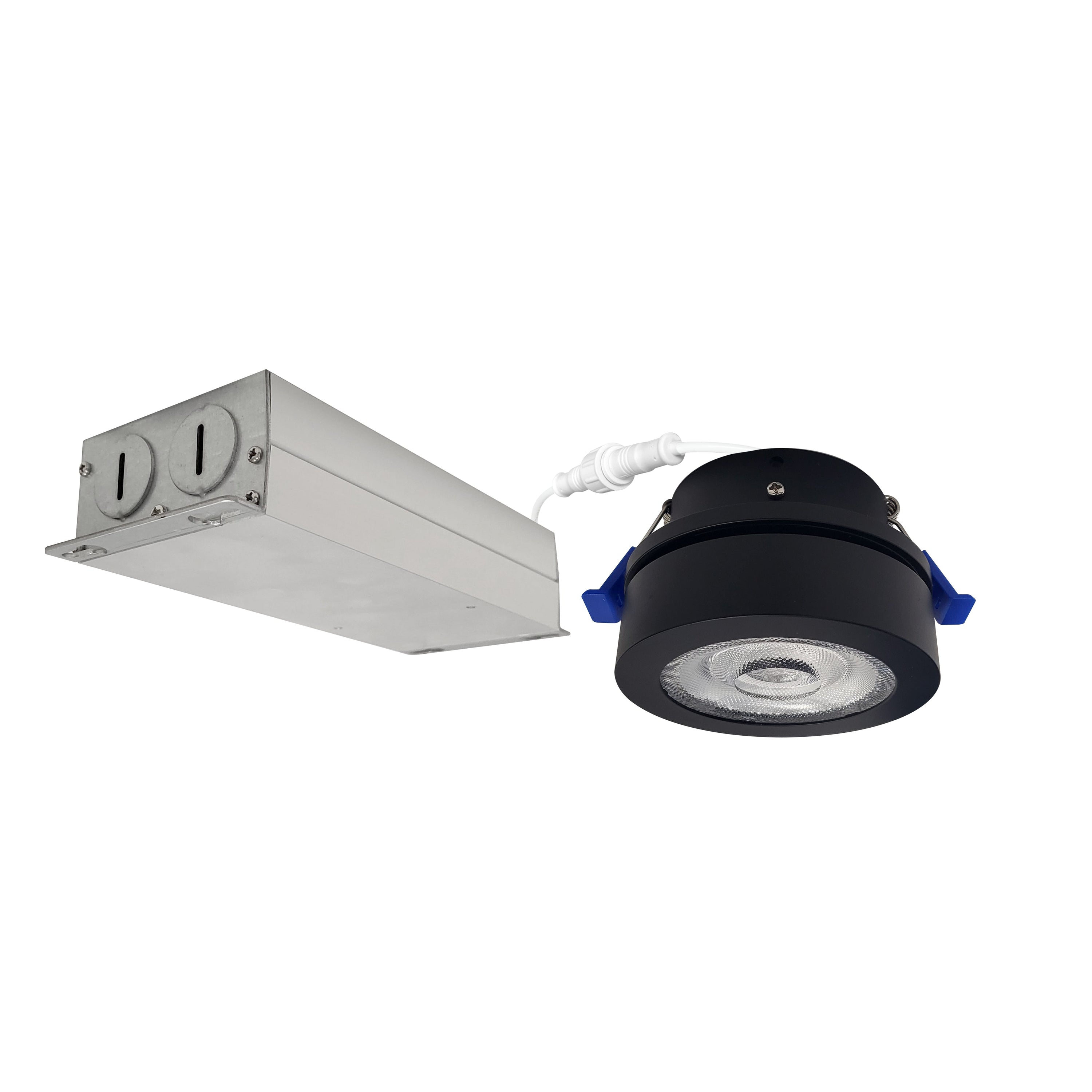 Nora Lighting NMW-427B - Recessed - 4 Inch M-Wave Can-less Adjustable LED Downlight, 2700K, Black finish