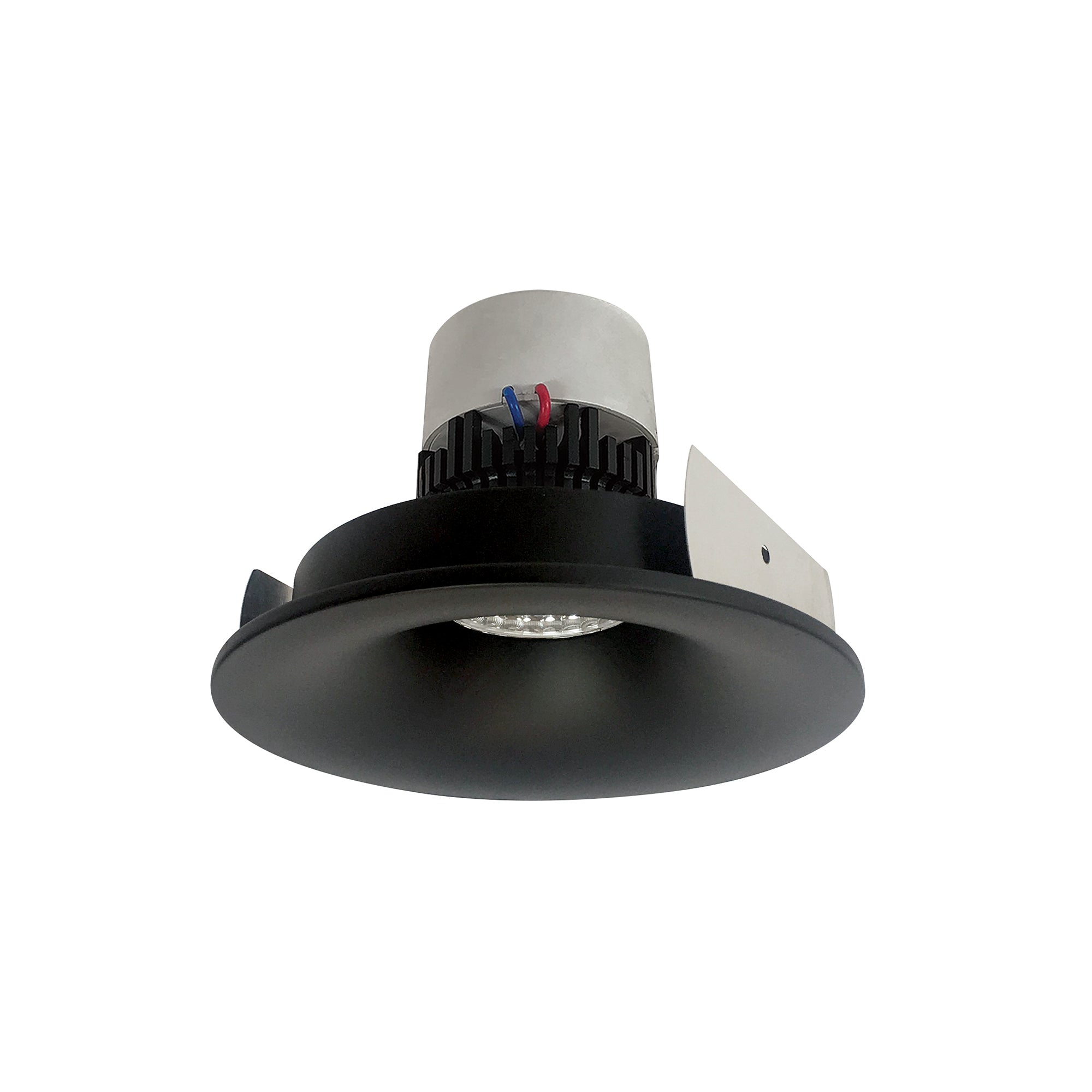 Nora Lighting NPR-4RNB35XBB - Recessed - 4 Inch Pearl LED Round Bullnose Retrofit, 1000lm / 12W, 3500K, Black Finish