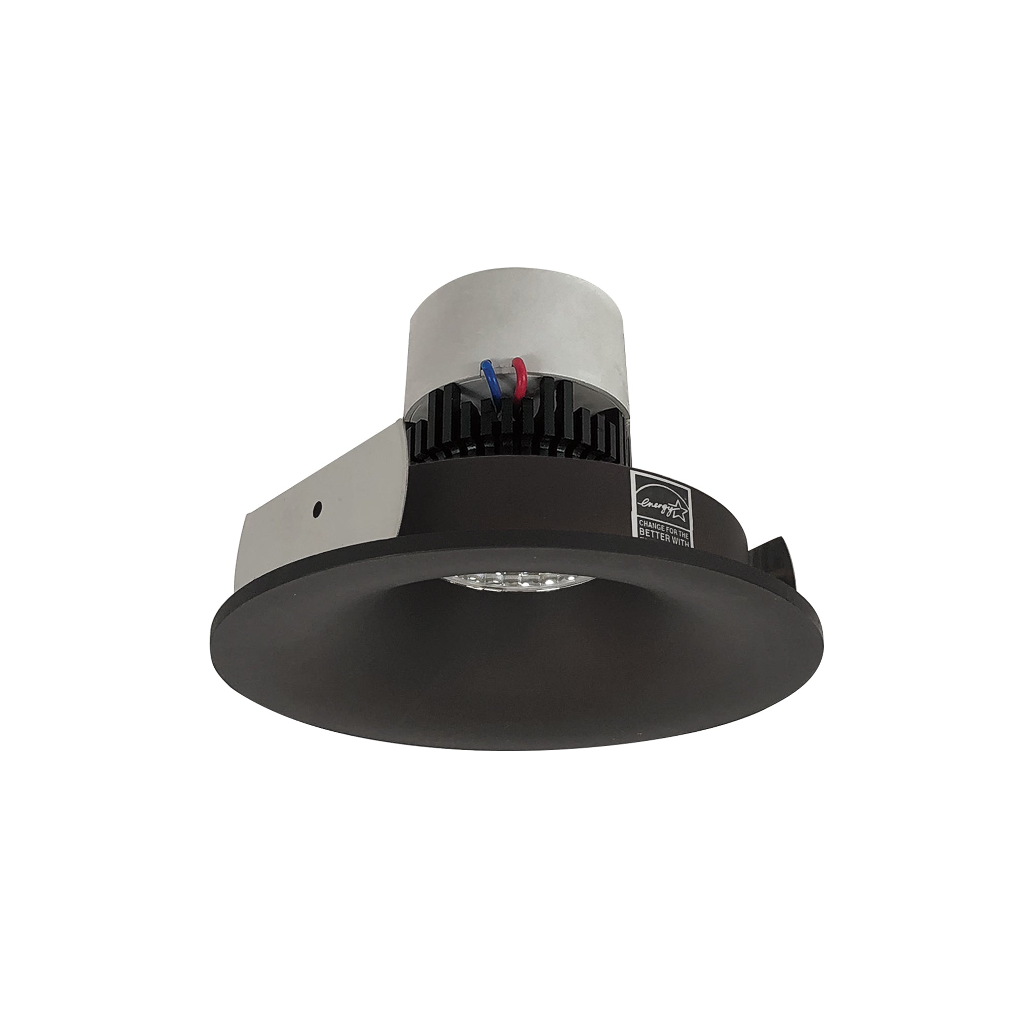 Nora Lighting NPR-4RNB35XBZ - Recessed - 4 Inch Pearl LED Round Bullnose Retrofit, 1000lm / 12W, 3500K, Bronze Finish