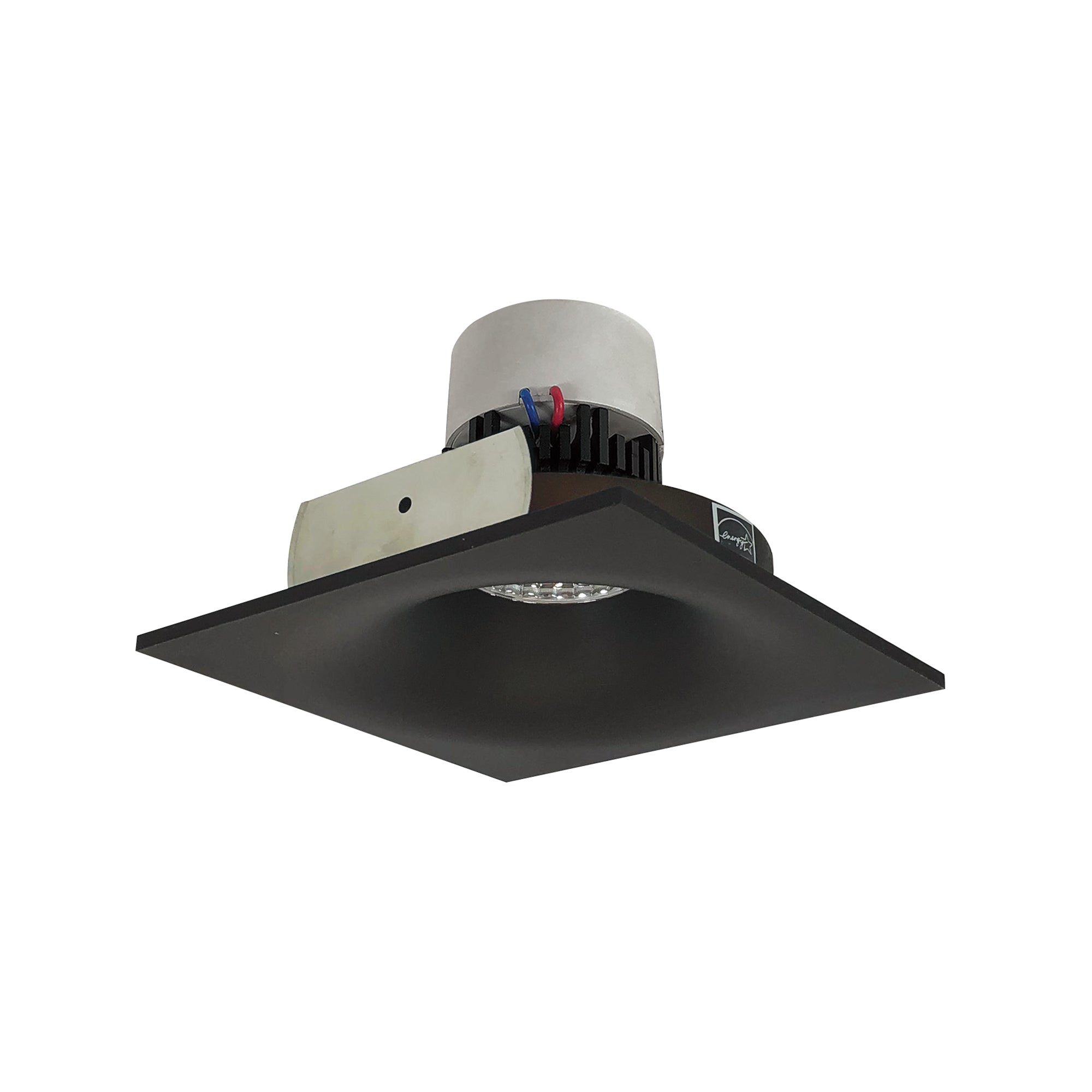 Nora Lighting NPR-4SNB30XBZ - Recessed - 4 Inch Pearl LED Square Bullnose Retrofit, 1000lm / 12W, 3000K, Bronze Finish