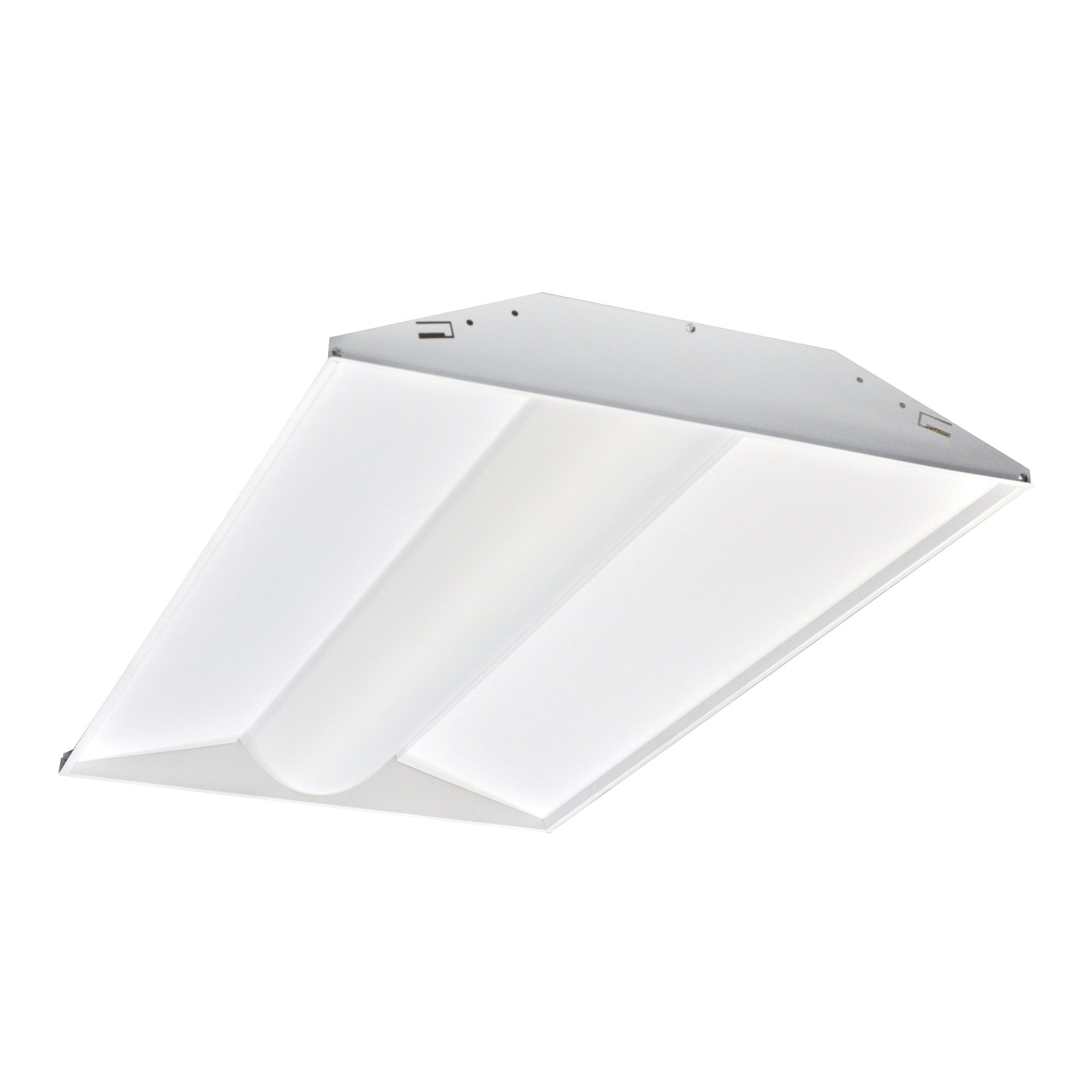 Nora Lighting NPTCB-E24/35AWEM - Recessed - 2x4 LED Center Basket Troffer, 44W, 3500K, White, w/ EM Battery