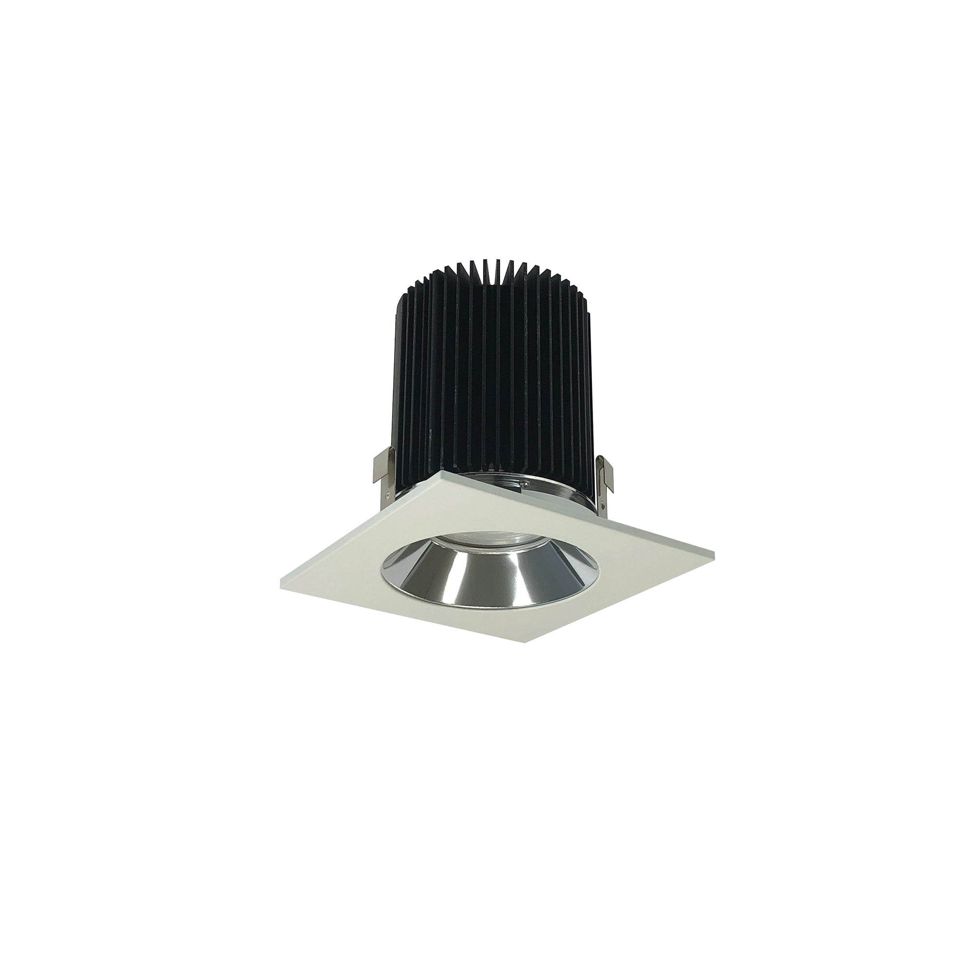 Nora Lighting NRM2-413L1527FCW - Recessed - 4 Inch Marquise II SQ Round, 1500lm, 2700K, Flood, Specular Clear/White