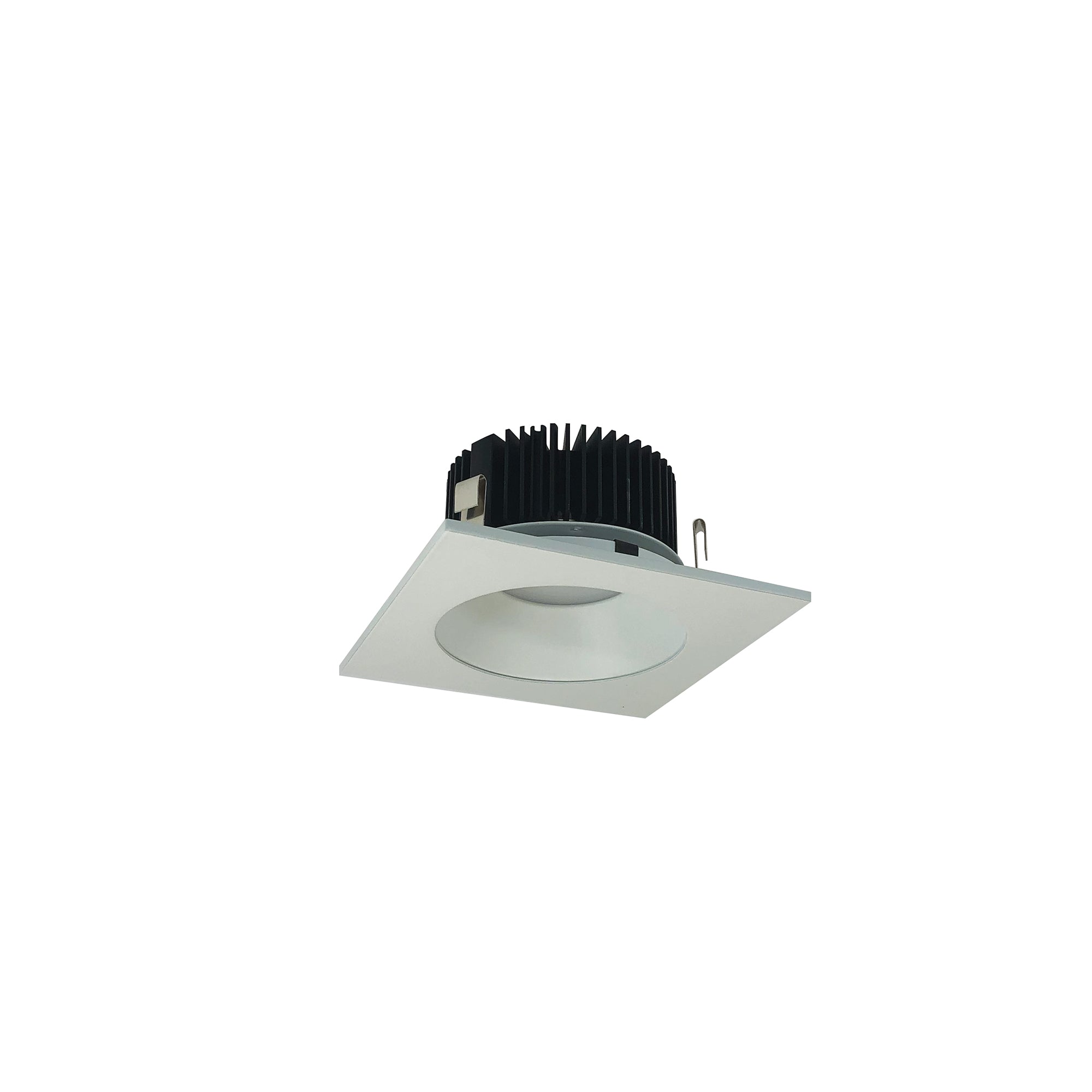 Nora Lighting NRM2-413L1530SMPW - Recessed - 4 Inch Marquise II SQ Round, 1500lm, 3000K, Spot, Matte Powder White