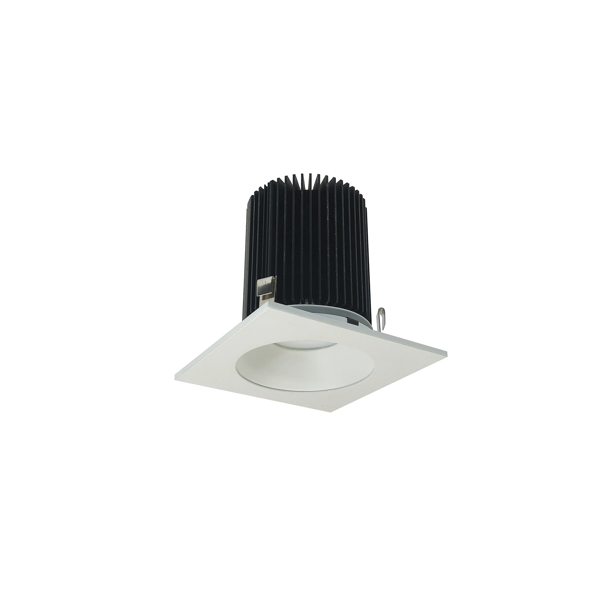 Nora Lighting NRM2-413L1527FMPW - Recessed - 4 Inch Marquise II SQ Round, 1500lm, 2700K, Flood, Matte Powder White