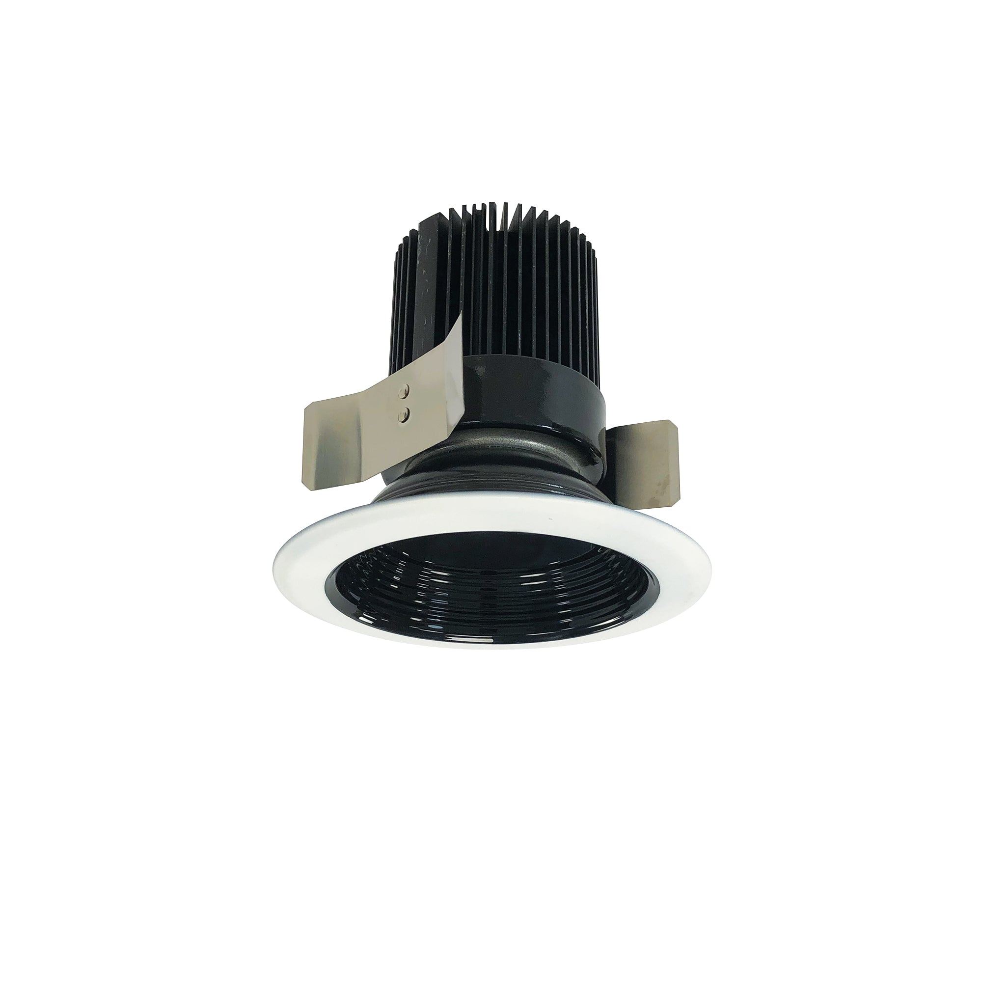 Nora Lighting NRM2-512L1535MBW - Recessed - 5 Inch Marquise II Trim, 1500lm, 3500K, Medium Flood Baffle, Black/White