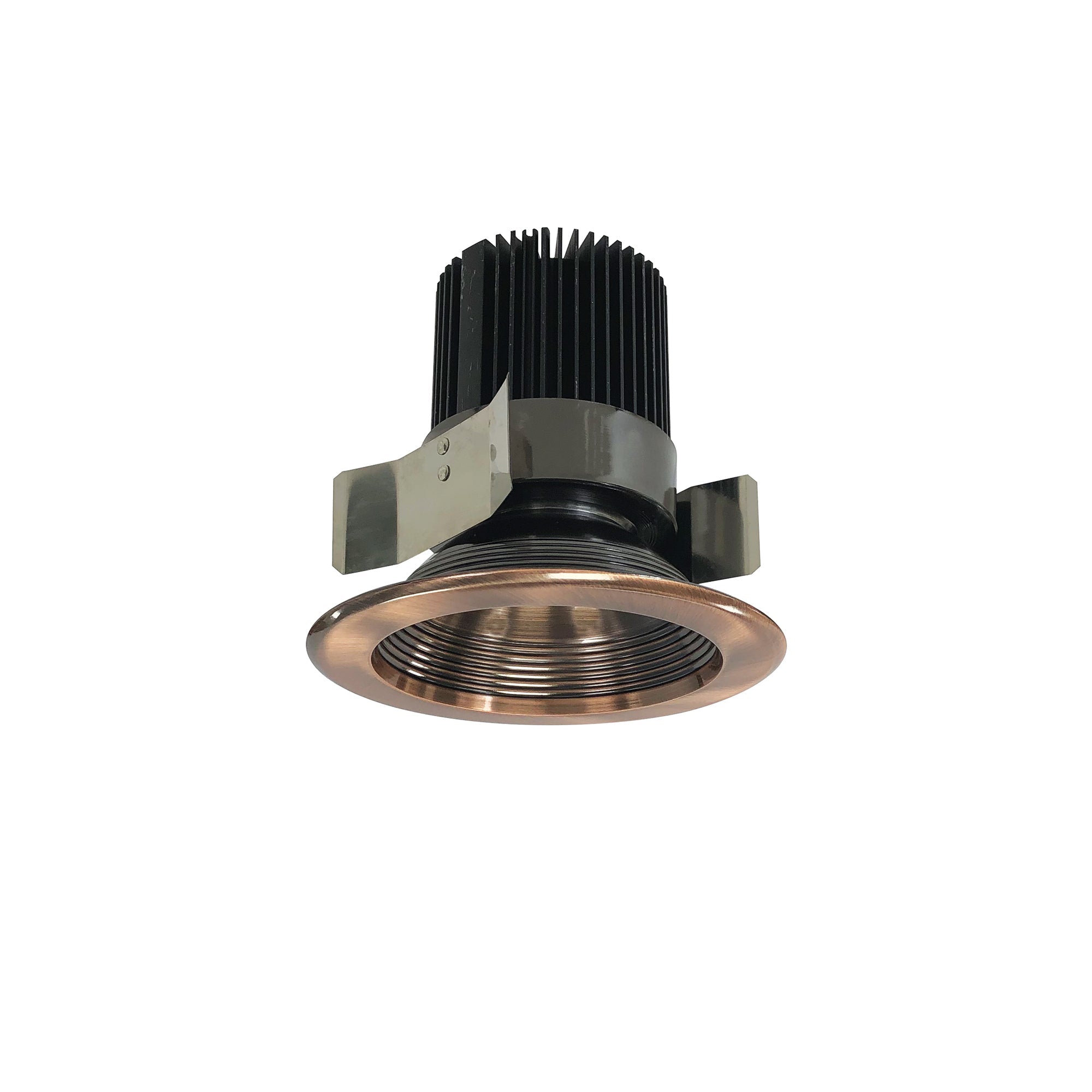 Nora Lighting NRM2-512L2540SCO - Recessed - 5 Inch Marquise II Round Baffle Trim, 33-Degrees Spot, 2500lm, 4000K, Copper