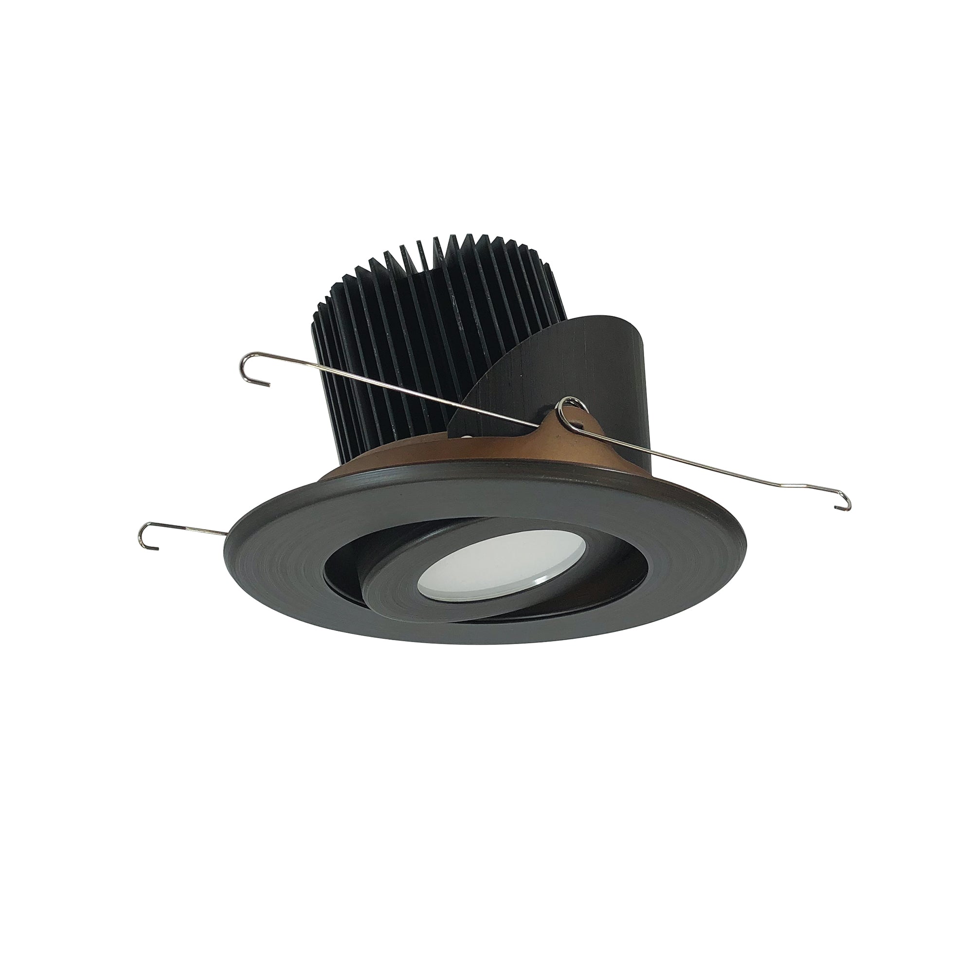 Nora Lighting NRM2-514L2530MBZ - Recessed - 5 Inch Marquise II Round Surface Adjustable Trim, 55-Degrees Narrow Flood, 2500lm, 3000K, Bronze (Not Compatible with NHRM2-525 Housing)