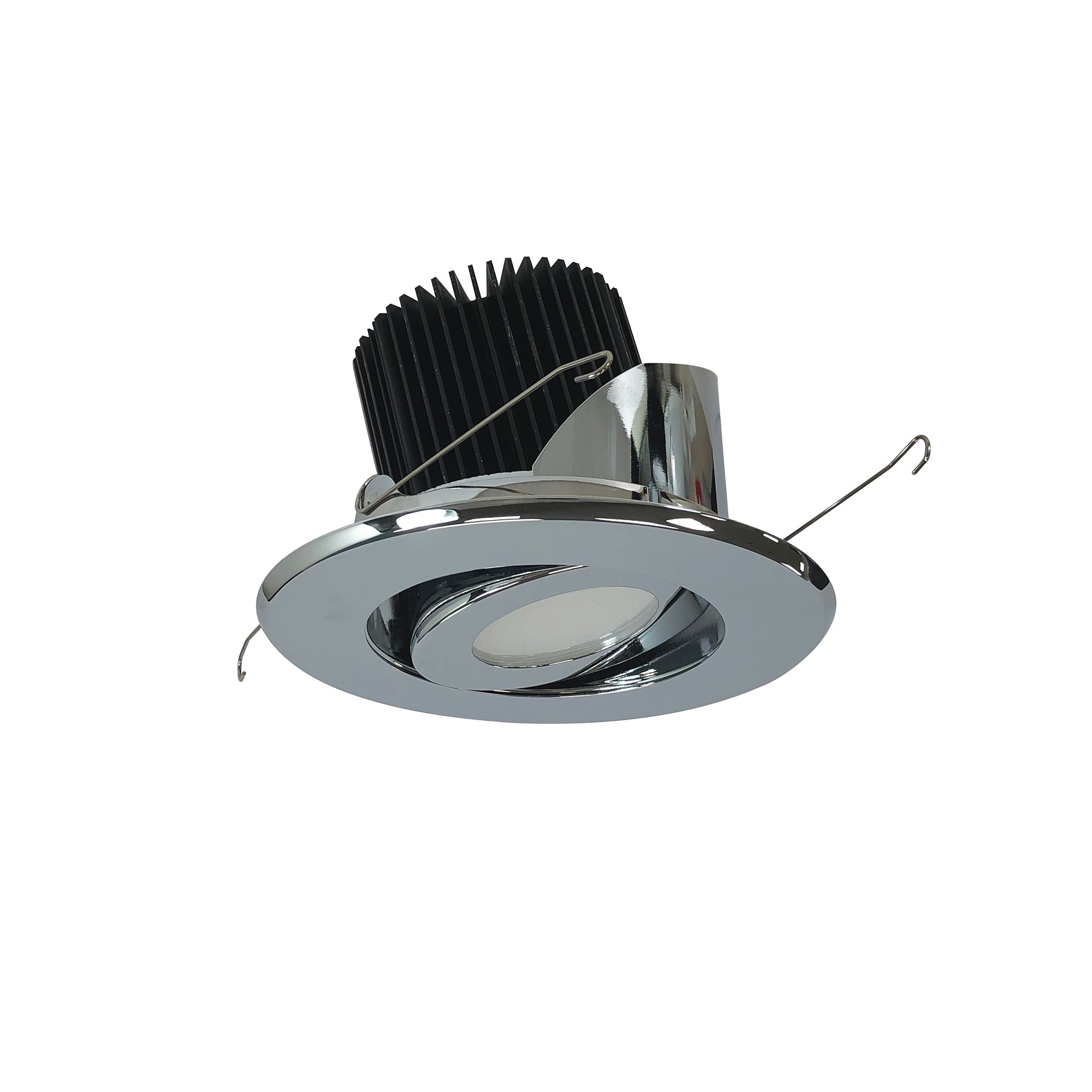 Nora Lighting NRM2-514L2530FC - Recessed - 5 Inch Marquise II Round Surface Adjustable Trim, 80-Degrees Flood, 2500lm, 3000K, Chrome (Not Compatible with NHRM2-525 Housing)