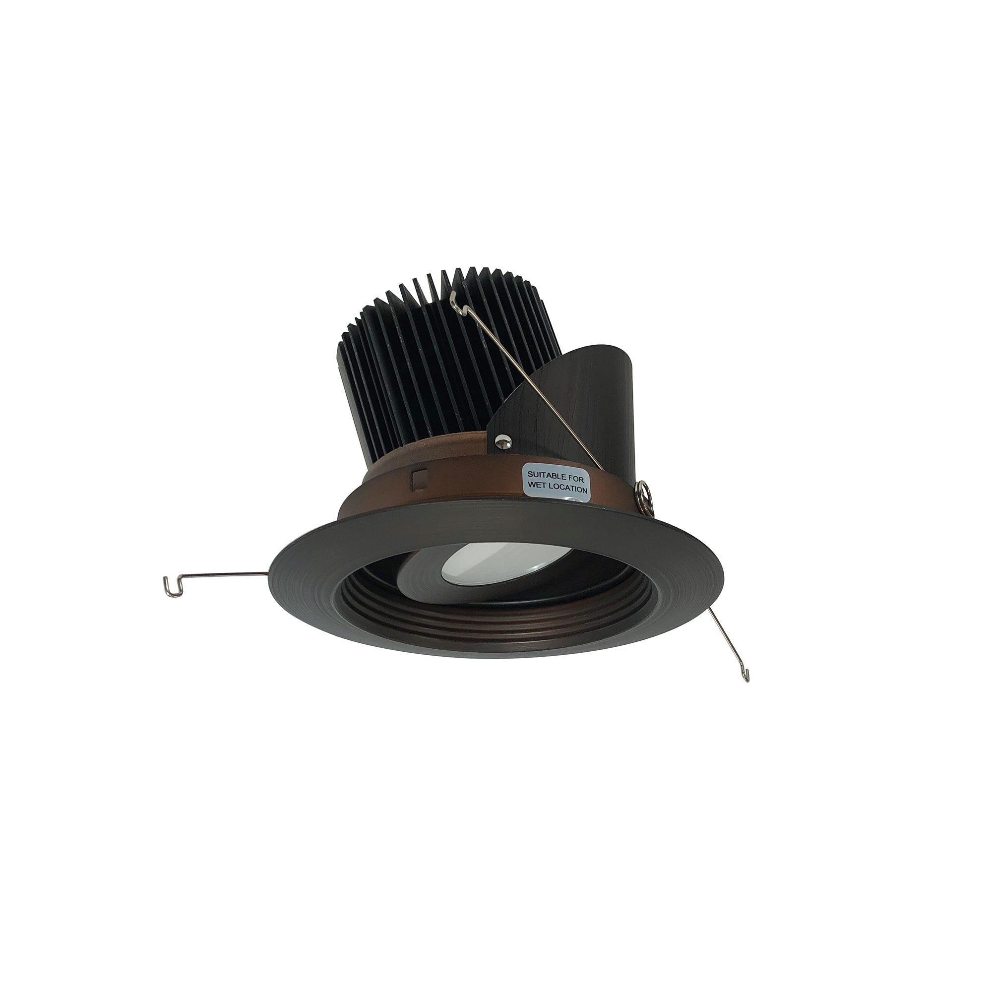 Nora Lighting NRM2-517L2540SBZ - Recessed - 5 Inch Marquise II Round Regressed Adj. Baffle Trim, 33-Degrees Spot, 2500lm, 4000K, Bronze (Not Compatible with NHRM2-525 Housing)