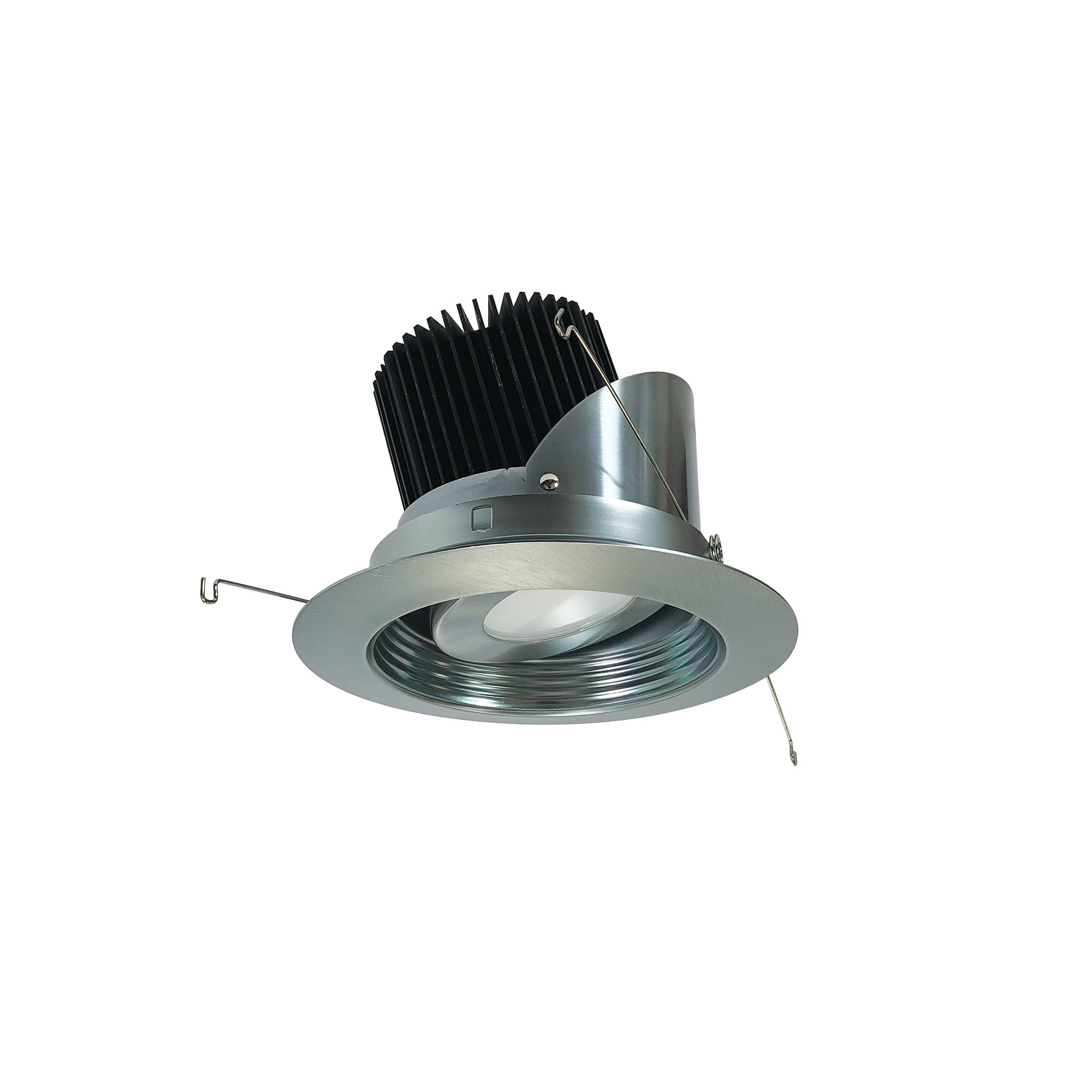 Nora Lighting NRM2-517L2540SNN - Recessed - 5 Inch Marquise II Round Regressed Adj. Baffle Trim, 33-Degrees Spot, 2500lm, 4000K, Natural Metal (Not Compatible with NHRM2-525 Housing)