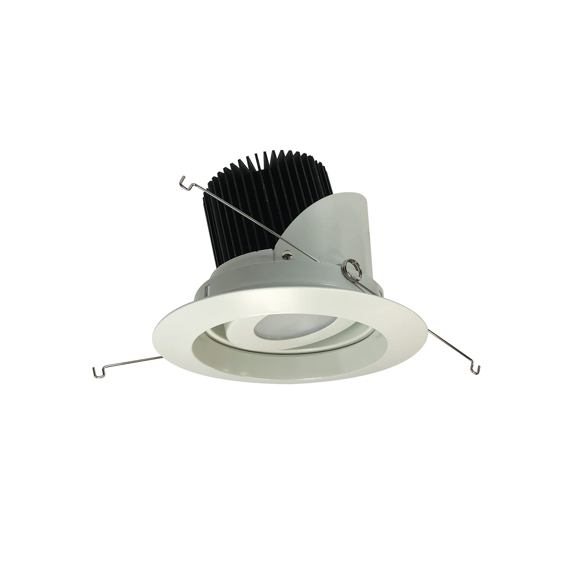 Nora Lighting NRM2-519L2527SWW - Recessed - 5 Inch Marquise II Round Regressed Adj. Reflector Trim, 33-Degrees Spot, 2500lm, 2700K, White (Not Compatible with NHRM2-525 Housing)