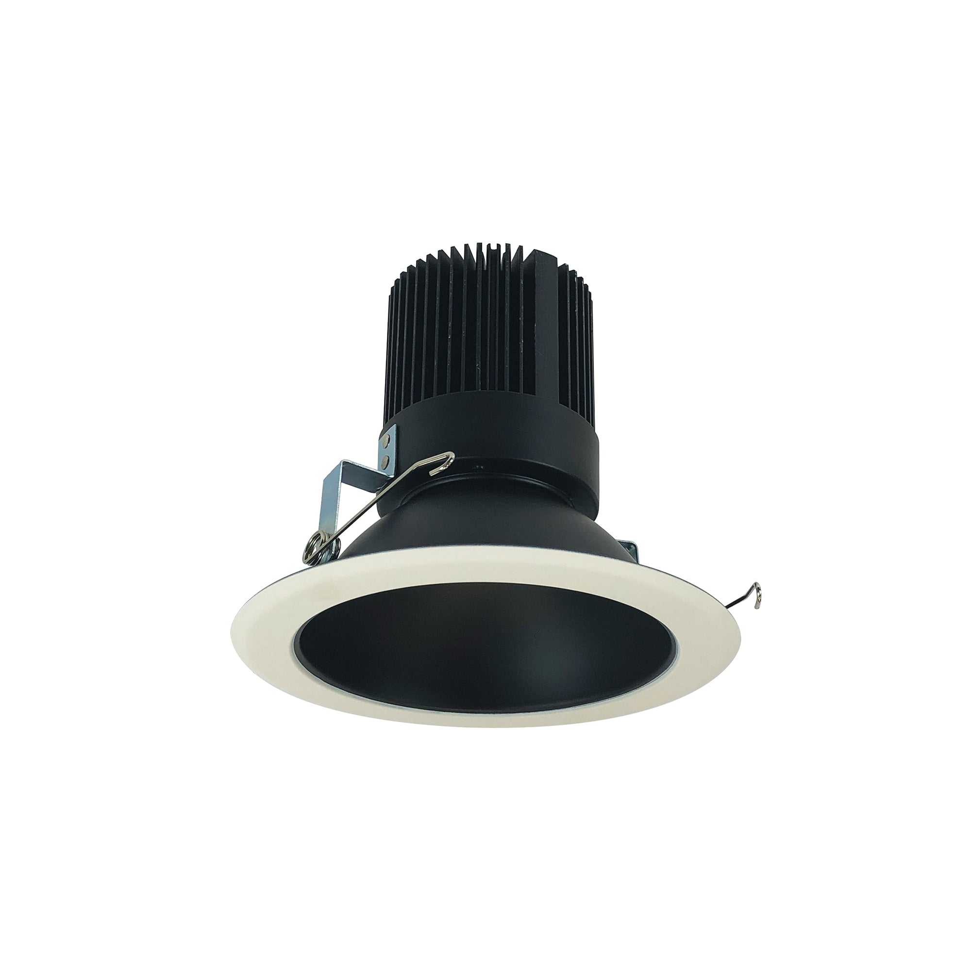 Nora Lighting NRM2-611L2027MBW - Recessed - 6 Inch Marquise II Trim, 2000lm, 2700K, Open Medium Flood Reflector, Black/White