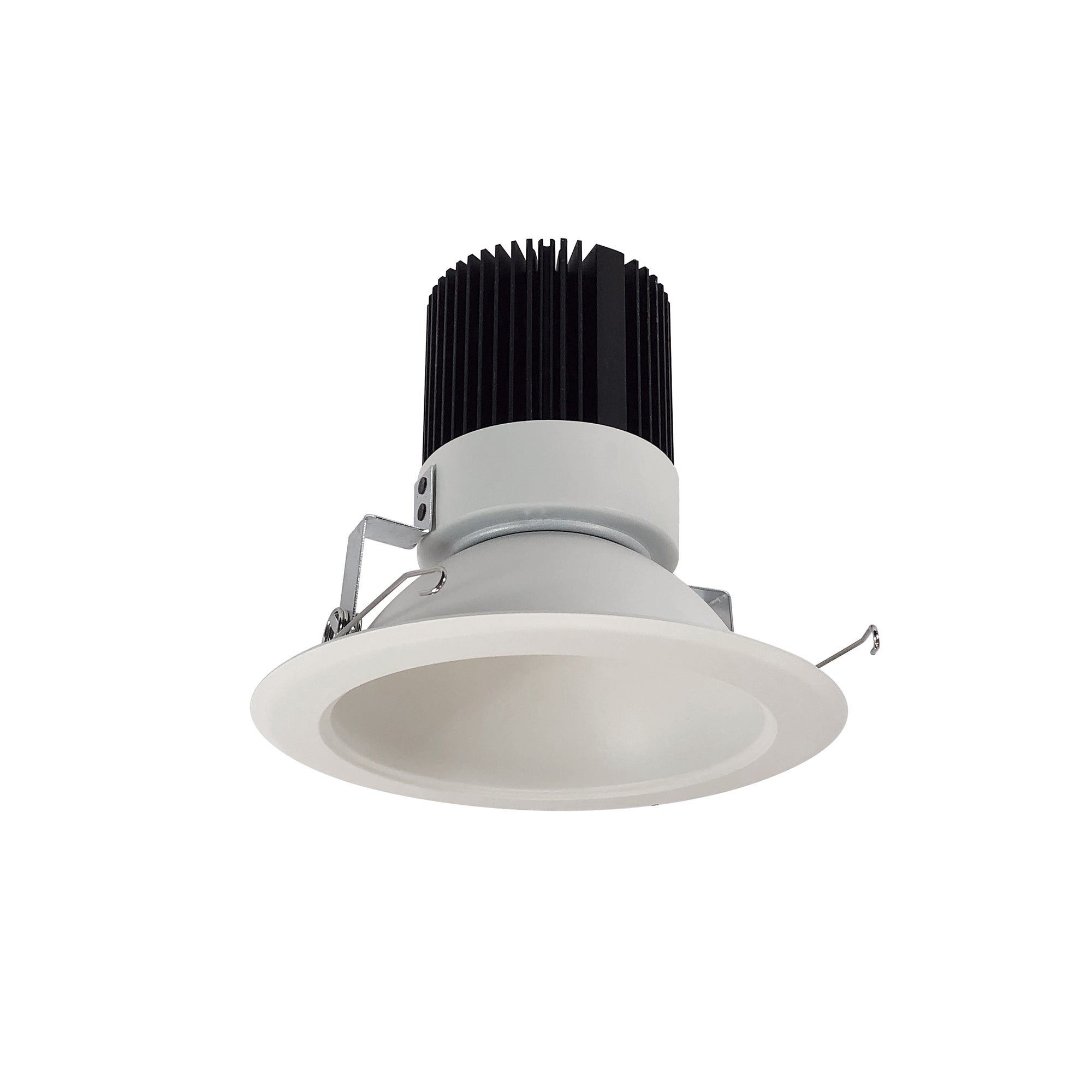 Nora Lighting NRM2-611L2035FMPW - Recessed - 6 Inch Marquise II Trim, 2000lm, 3500K, Open Flood Reflector, Matte Powder White