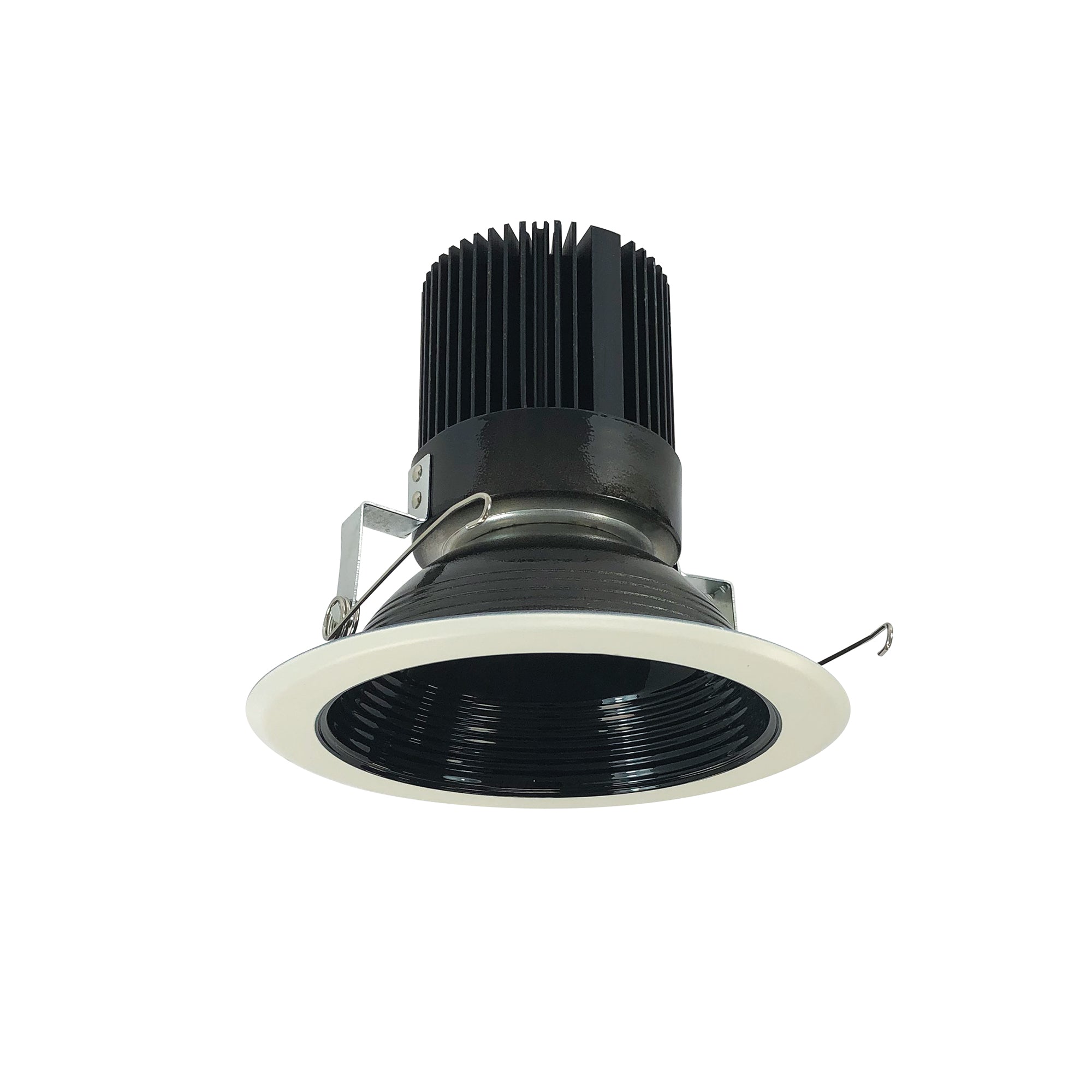 Nora Lighting NRM2-612L1527FBW - Recessed - 6 Inch Marquise II Trim, 1500lm, 2700K, Flood Baffle, Black/White