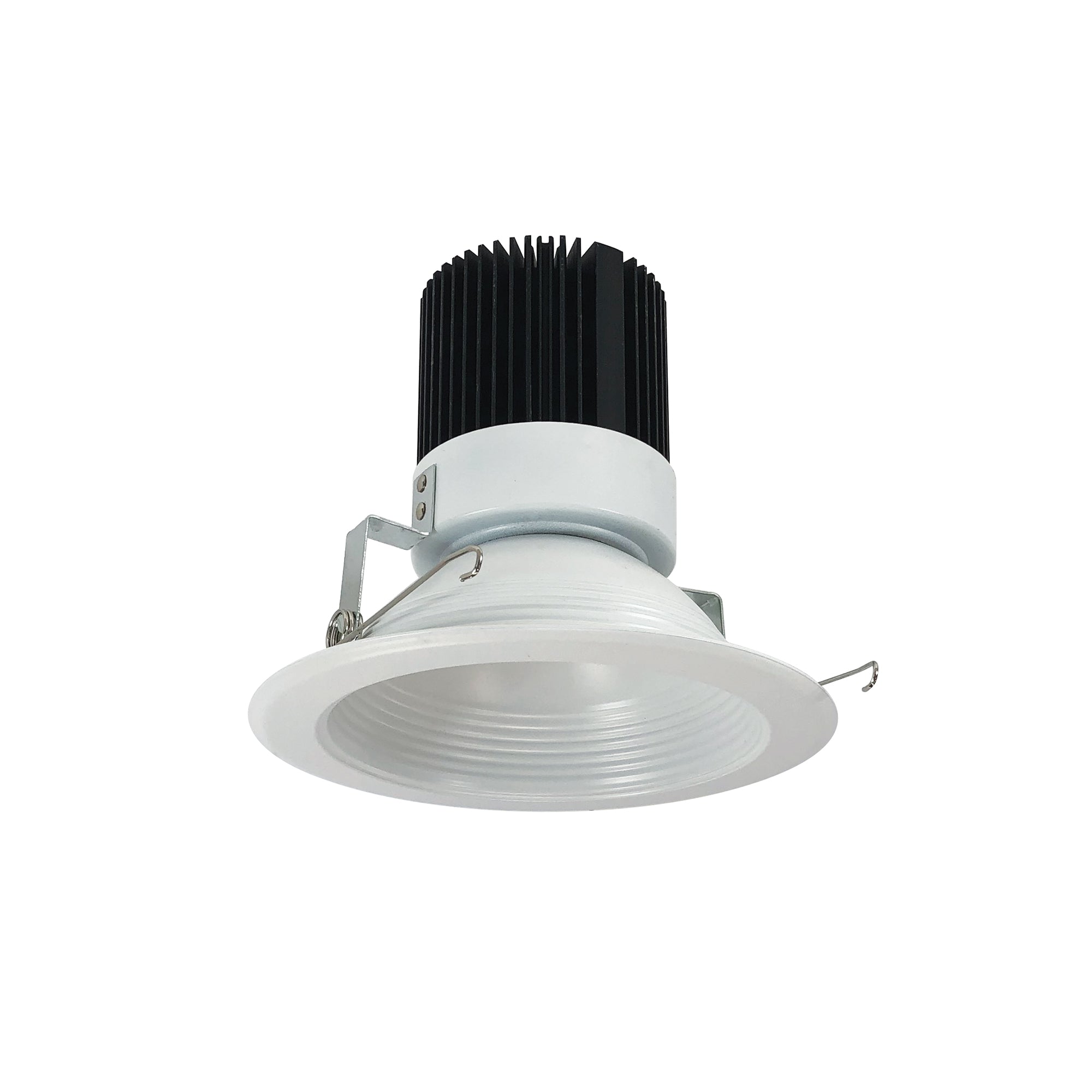 Nora Lighting NRM2-612L2027FMPW - Recessed - 6 Inch Marquise II Trim, 2000lm, 2700K, Flood Baffle, Matte Powder White