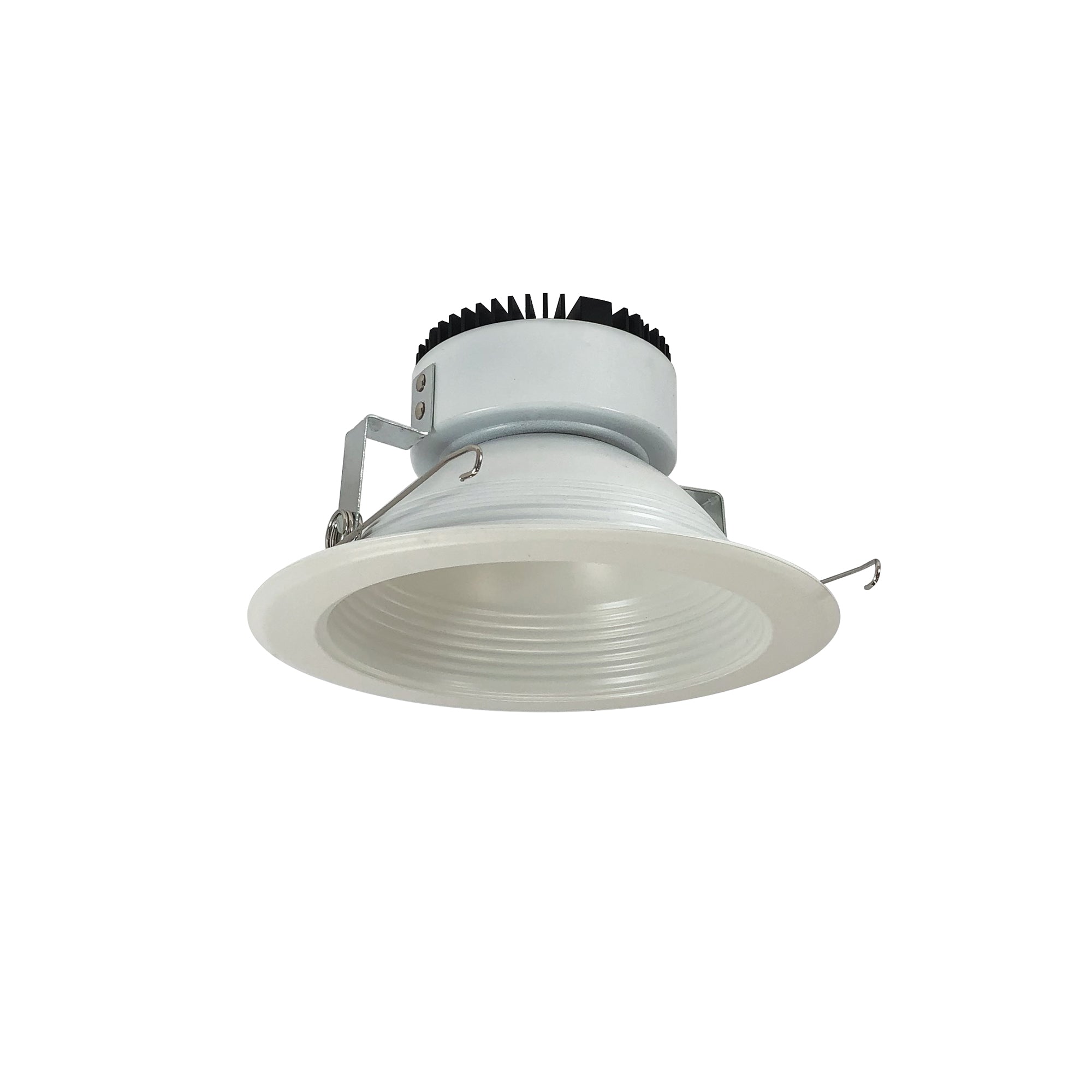 Nora Lighting NRM2-612L0927FMPW - Recessed - 6 Inch Marquise II Trim, 900lm, 2700K, Flood Baffle, Matte Powder White