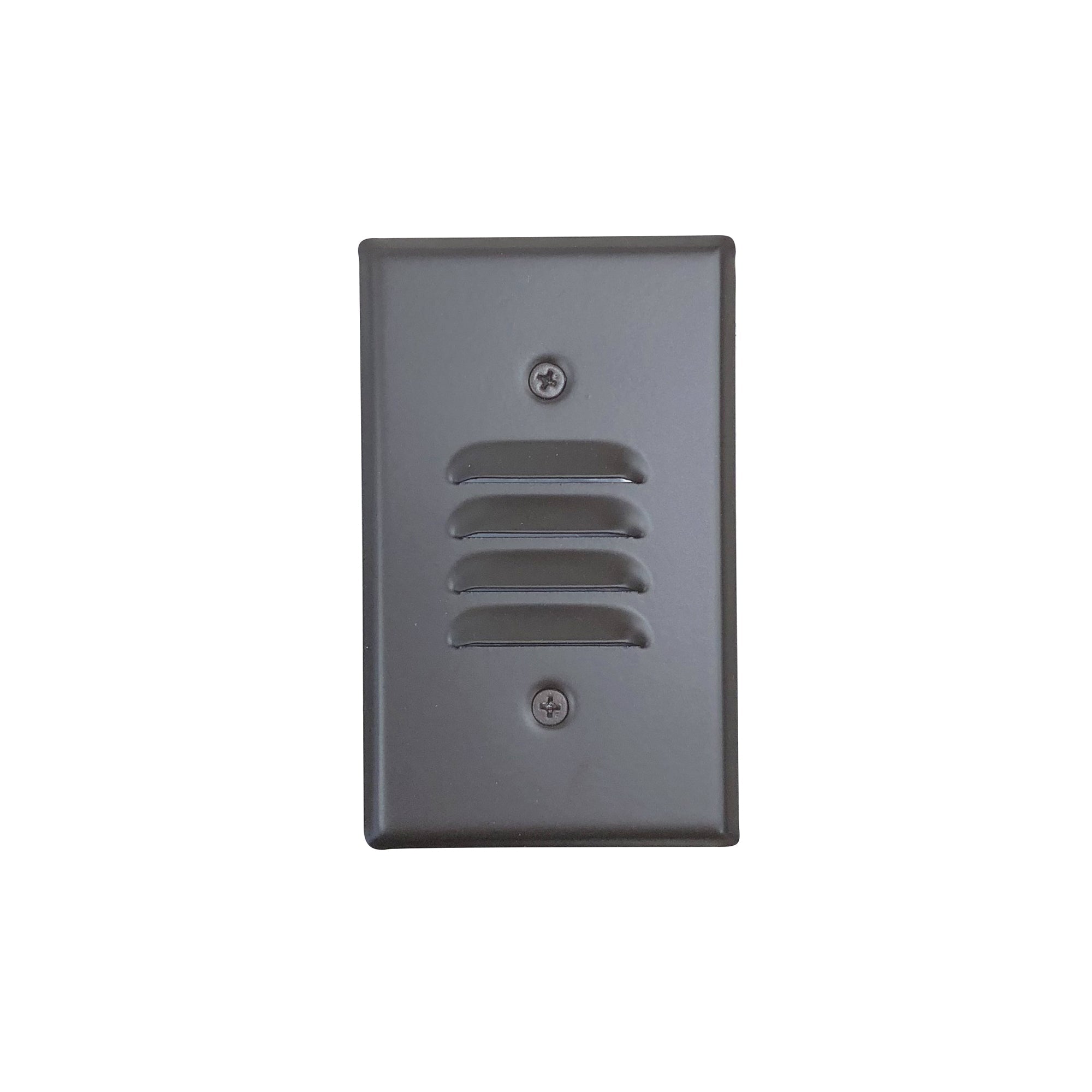 Nora Lighting NSW-6619BZ - Step Light - Mini LED Step Light w/ Horizontal & Vertical Louver Face Plates, 1W, 90+ CRI, 2700K, Bronze, 120V Non-Dimming