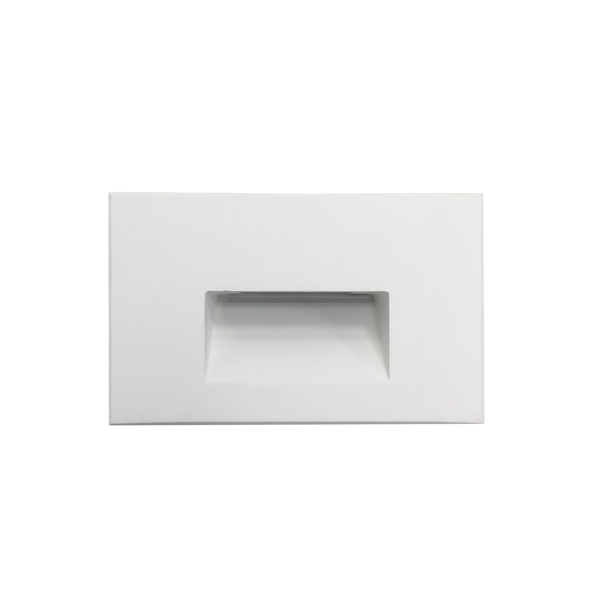 Nora Lighting NSW-740/30W - Step Light - Ari LED Step Light w/ Horizontal Wall Wash Face Plate, 88lm / 5W, 3000K, White Finish