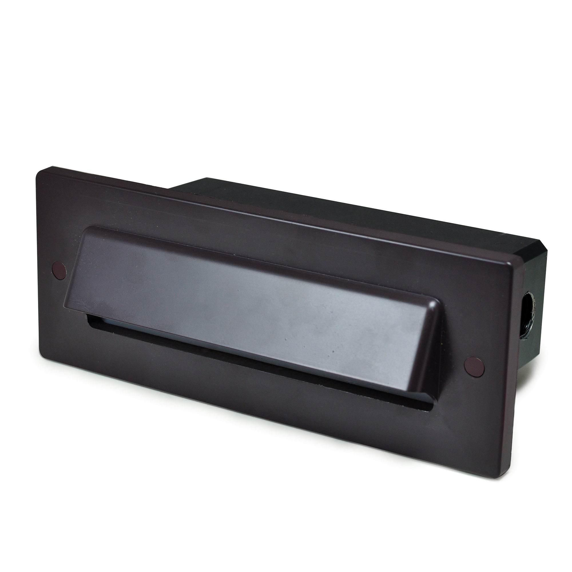 Nora Lighting NSW-843/32BZ - Step Light - Brick Die-Cast LED Step Light w/ Horizontal Shroud Face Plate, 149lm / 4.6W, 3000K, Bronze Finish