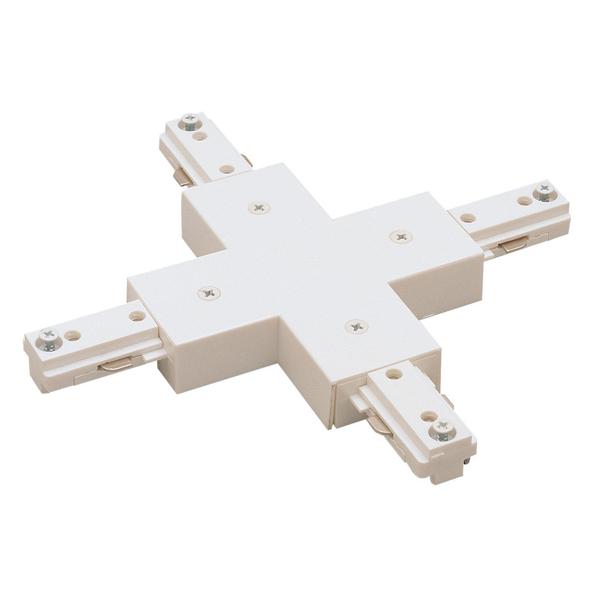 Nora Lighting NT-2315W - Track - X Connector, 2 Circuit Track, Right Polarity, White