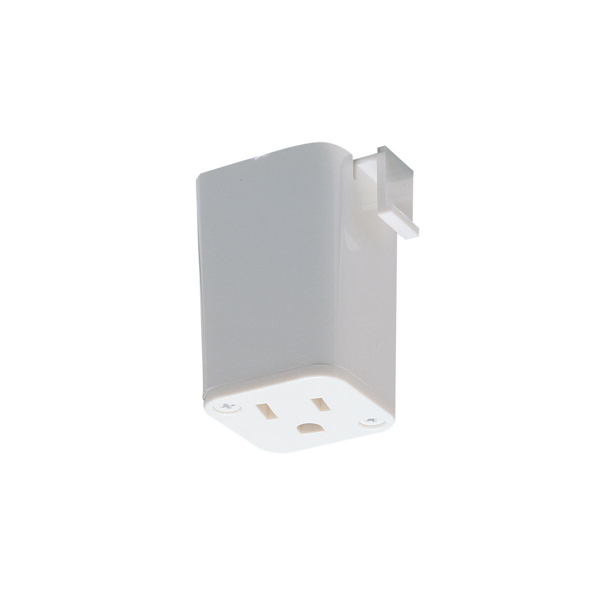 Nora Lighting NT-327W/J - Track - Outlet Adaptor, 1 or 2 circuit track, J-style, White