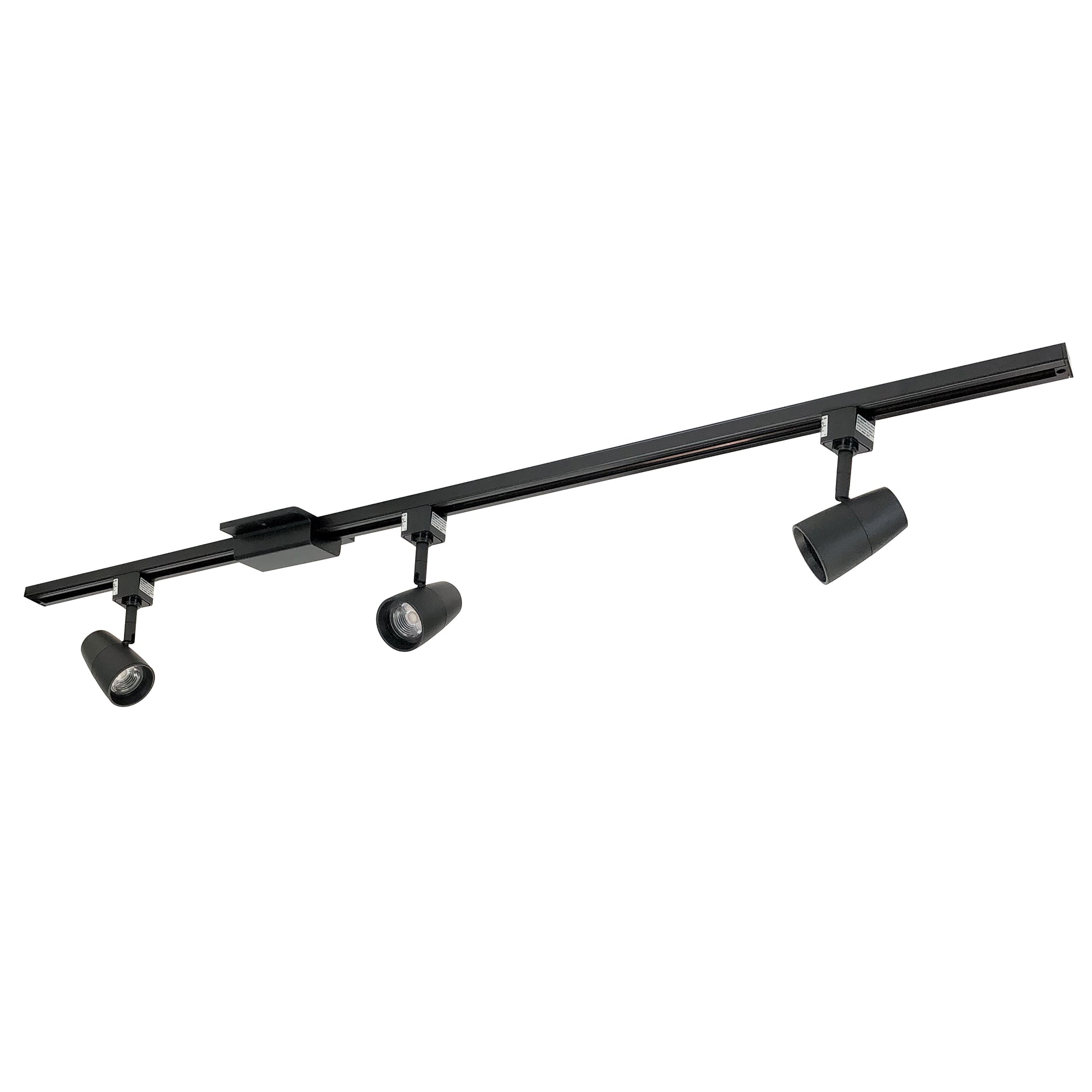 Nora Lighting NTLE-870930B - Track - 4-ft Track Pack with (3) MAC 90+ CRI 3000K Track Heads, Black