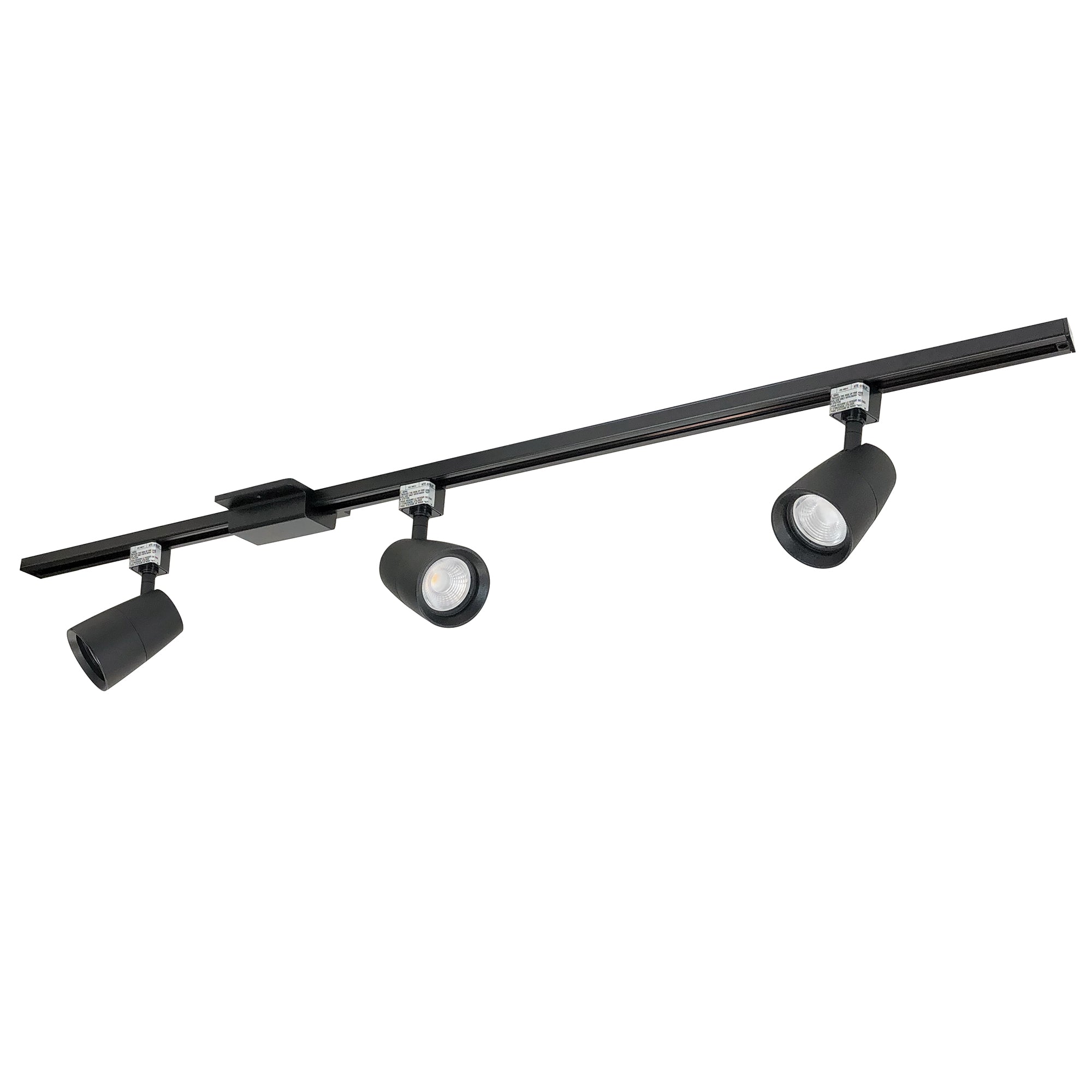 Nora Lighting NTLE-875927B - Track - 4-ft Track Pack with (3) MAC XL 90+ CRI 2700K Track Heads, Black