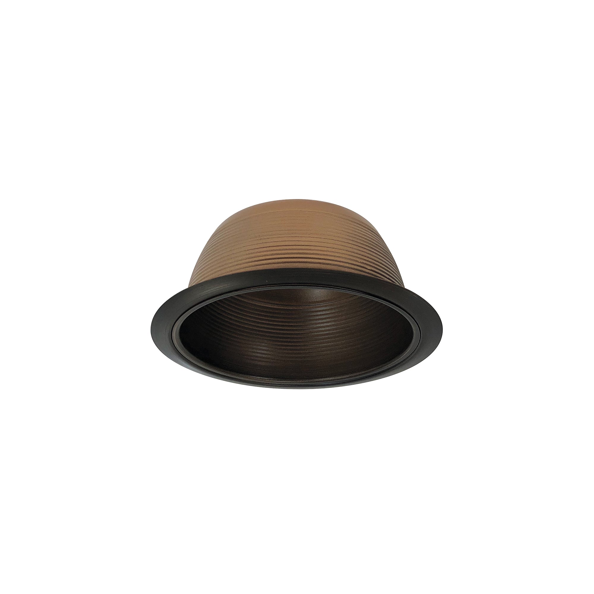 Nora Lighting NTM-34BZ - Recessed - 6 Inch BR/PAR30 Stepped Baffle w/ Metal Ring, Bronze