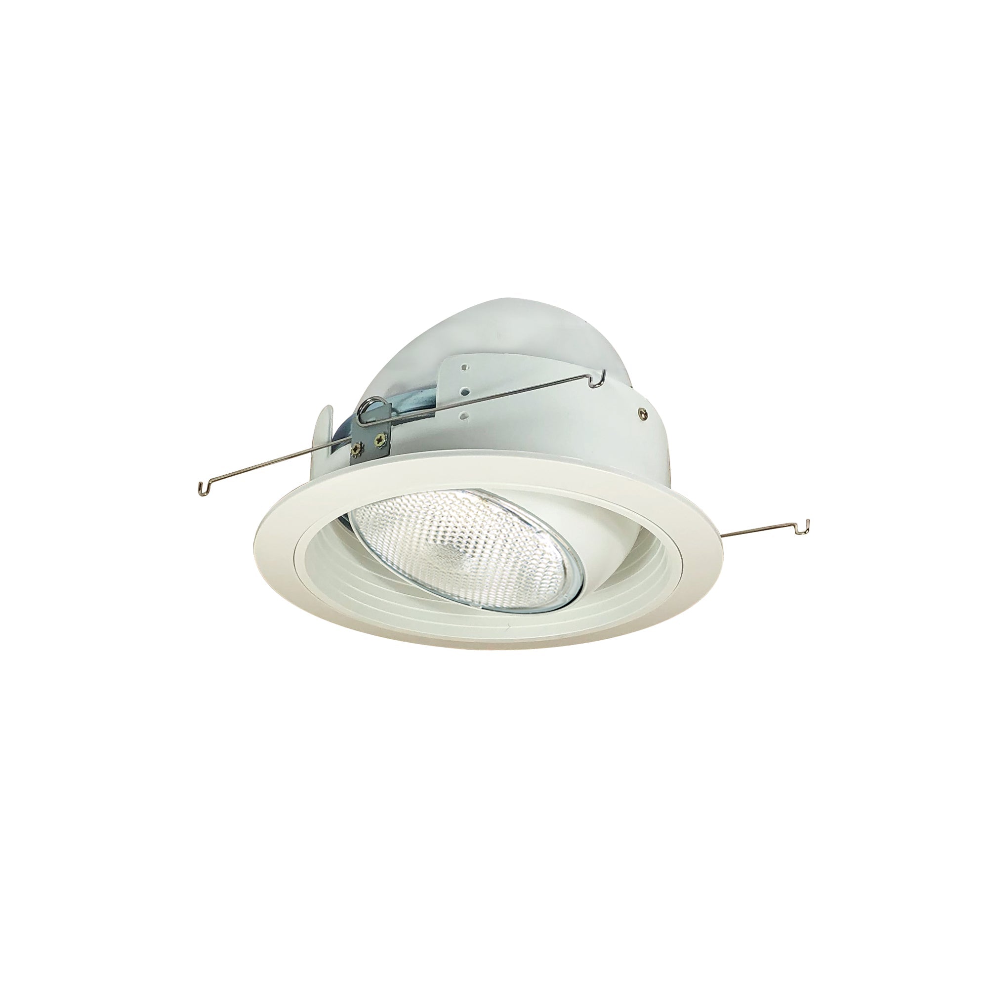 Nora Lighting NTM-49 - Recessed - 6 Inch Stepped Baffle w/ Regressed Eyeball, White