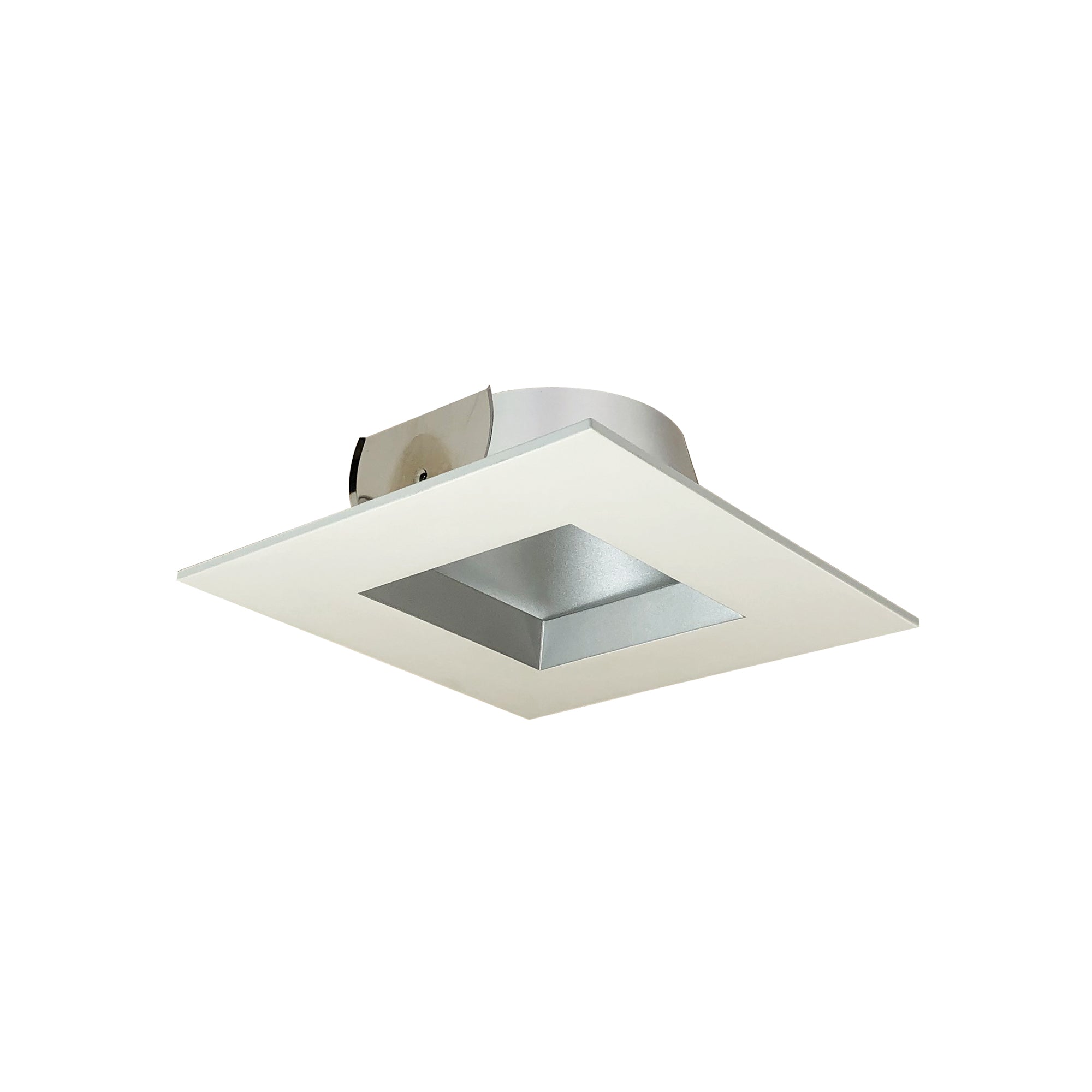 Nora Lighting NTM-6857HZHZW - Recessed - 6 Inch Square Regressed Reflector Trim, Haze/White