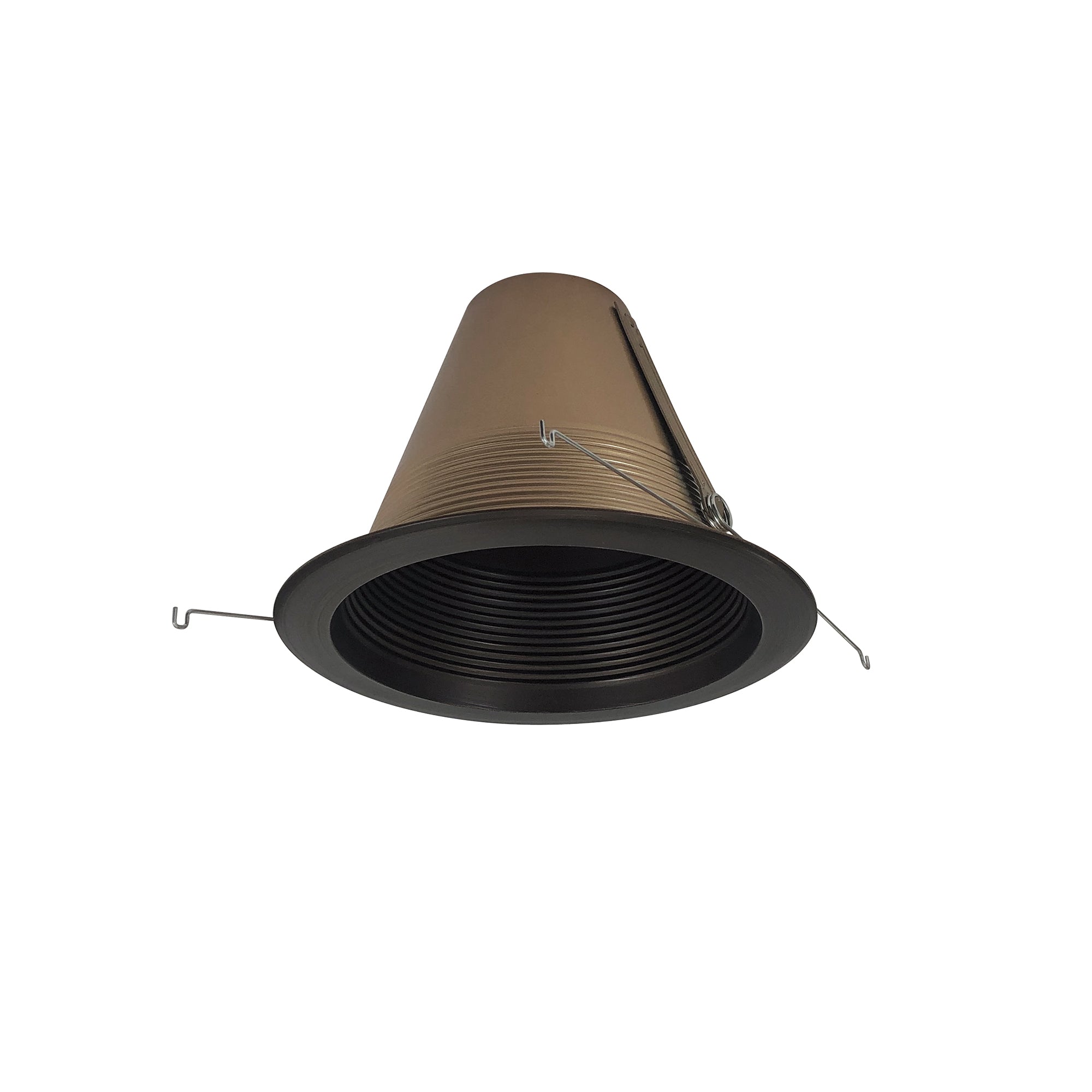 Nora Lighting NTM-726BZ - Recessed - 6 Inch Air-Tight Baffled Lensless Shower Trim, Bronze