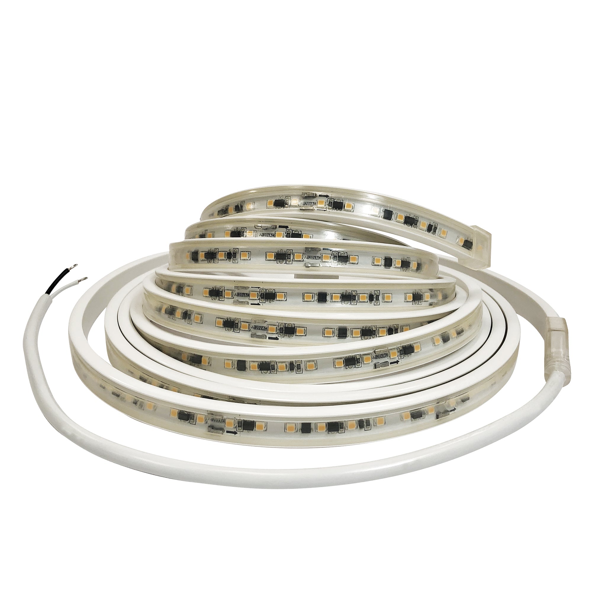 Nora Lighting NUTP13-W147-8-12-927/HW - Accent / Undercabinet - Custom Cut 147-ft, 8-in 120V Continuous LED Tape Light, 330lm / 3.6W per foot, 2700K, w/ Mounting Clips and 8' Hardwired Power Cord