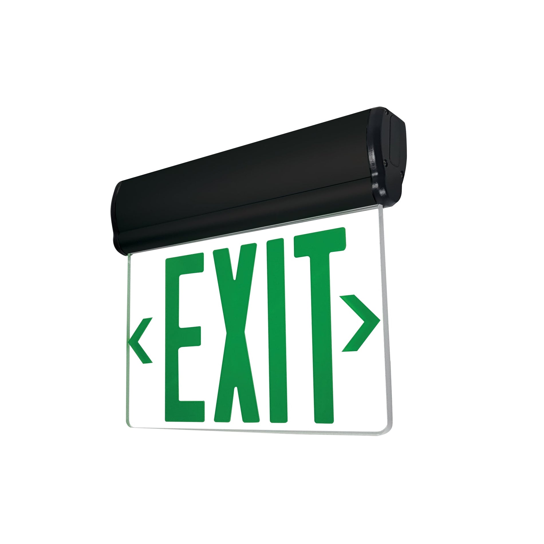 Nora NX-811-LEDGCB LED Exit Sign Adjustable 2 Circuit 1F Green/Clear Black