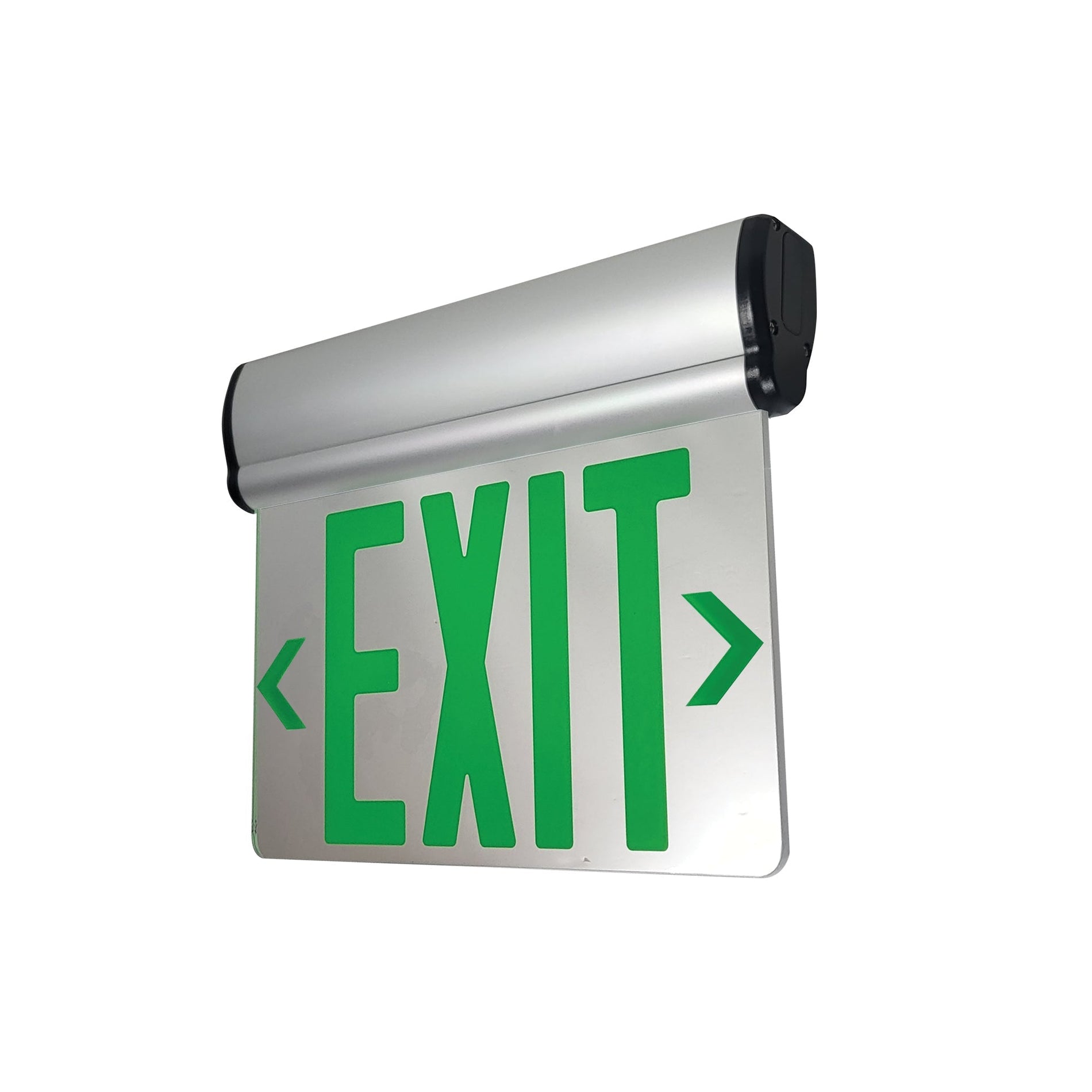 Nora NX-811-LEDGMA LED Exit Sign Adjustable 2 Circuit 1F Green/Mirrored Acrylic AluminumM