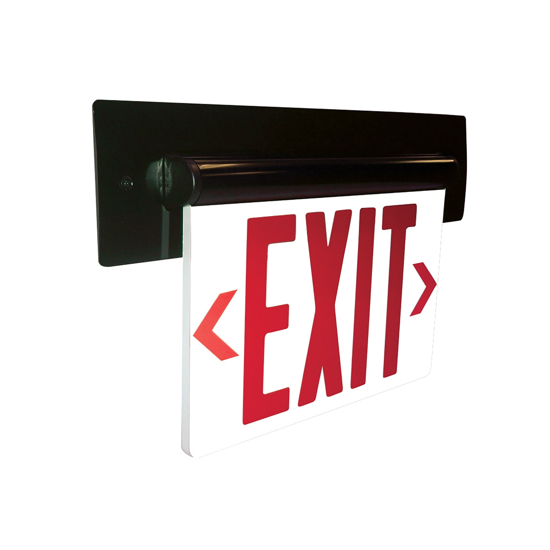 Nora NX-815-LEDRMB LED Exit Sign Adjustable Emergency Battery Backup 1F Red/Mirrored Acrylic BL