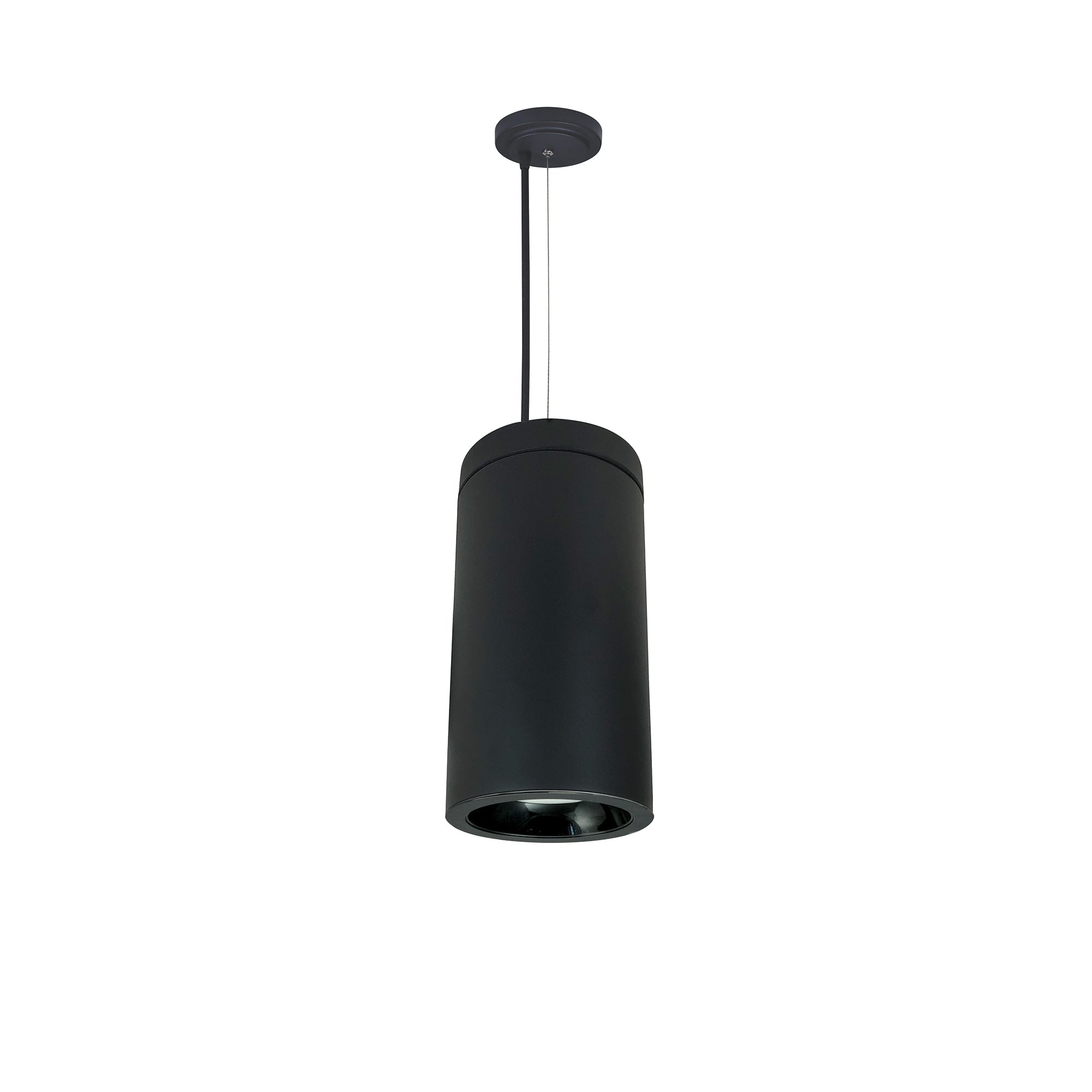 Nora Lighting NYLD2-6C075127BBBAC - Cylinder - 6 Inch Cylinder, Black, Cable mount, 750L, 27K, Black Reflector