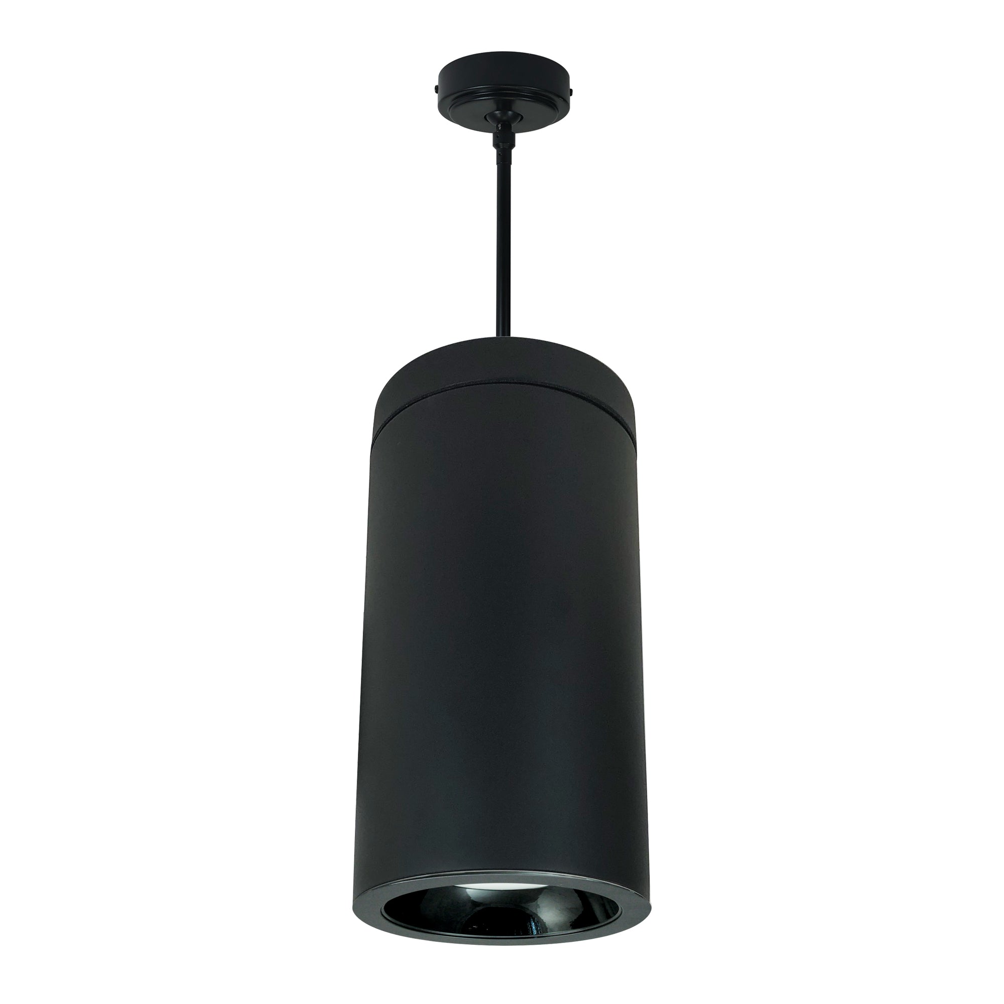 Nora Lighting NYLD2-6P075127BBB - Cylinder - 6 Inch Cobalt Pendant Mount Cylinder, Black, 750L, 2700K, Black Reflector, 120V Triac/ELV Dimming