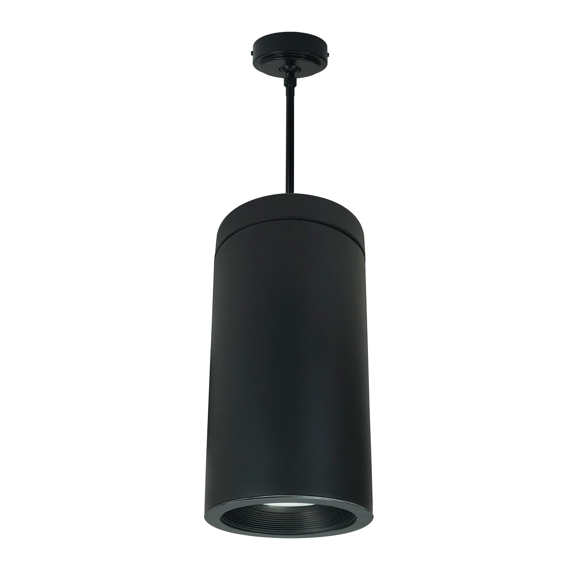 Nora Lighting NYLD2-6P075230BBB - Cylinder - 6 Inch Cobalt Pendant Mount Cylinder, Black, 750L, 3000K, Black Baffle, 120V Triac/ELV Dimming