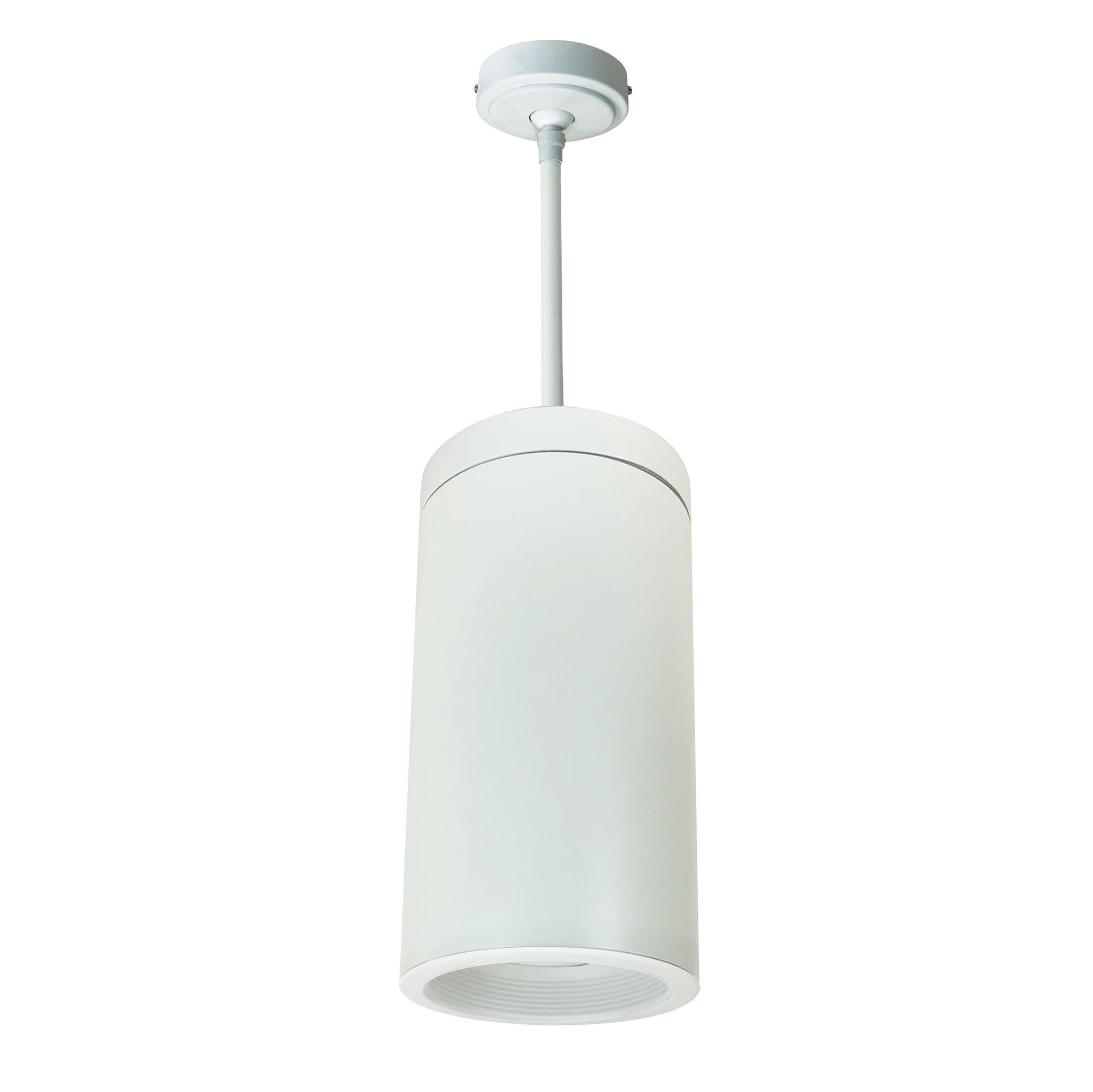 Nora Lighting NYLD2-6P10235WWW4 - Cylinder - 6 Inch Cobalt Pendant Mount Cylinder, White, 1000L, 3500K, White Baffle, 120V Triac/ELV/0-10V & 277V 0-10V Dimming