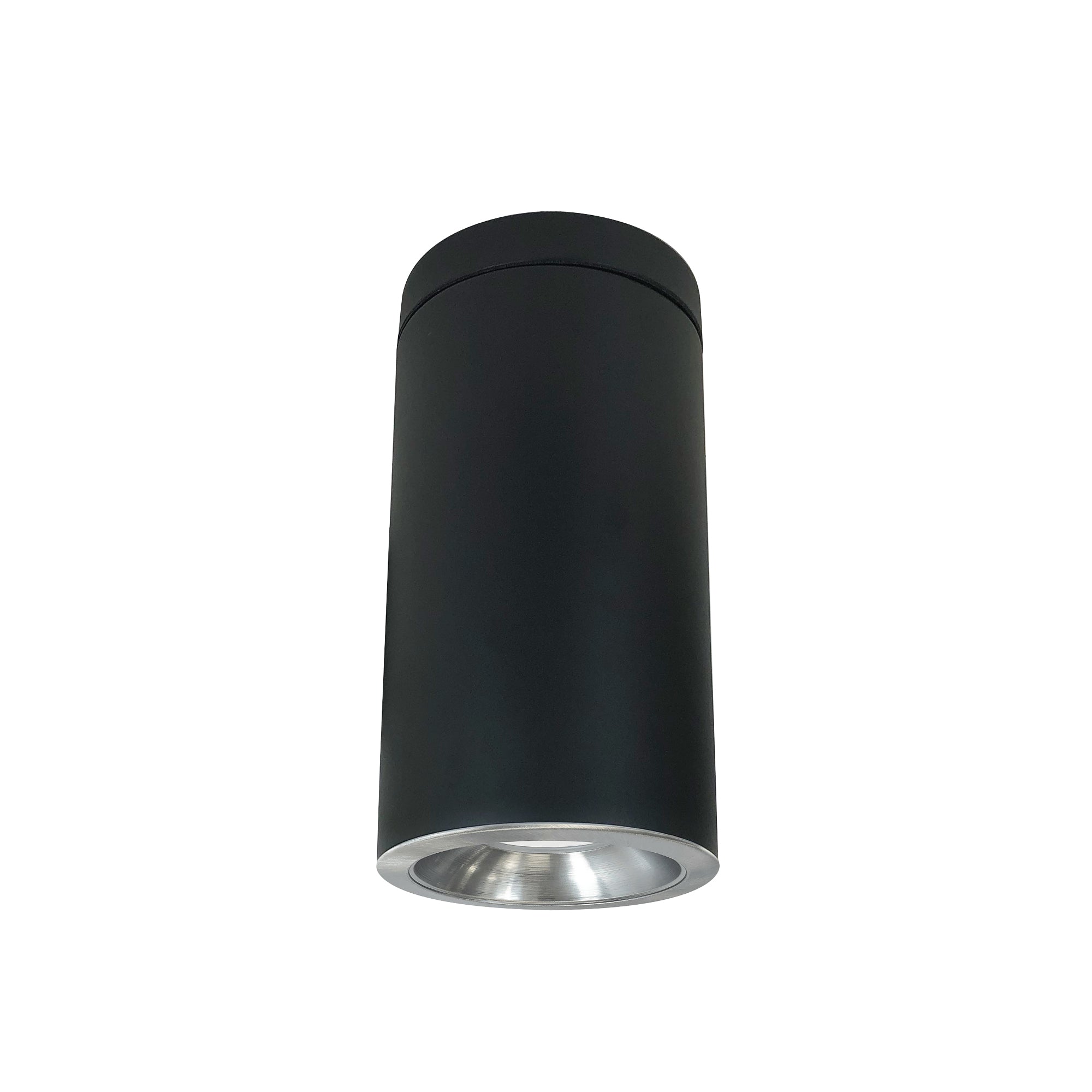 Nora Lighting NYLD2-6S10135NNB - Cylinder - 6 Inch Cobalt Surface Mount Cylinder, Black, 1000L, 3500K, Natural Metal Reflector, 120V Triac/ELV Dimming