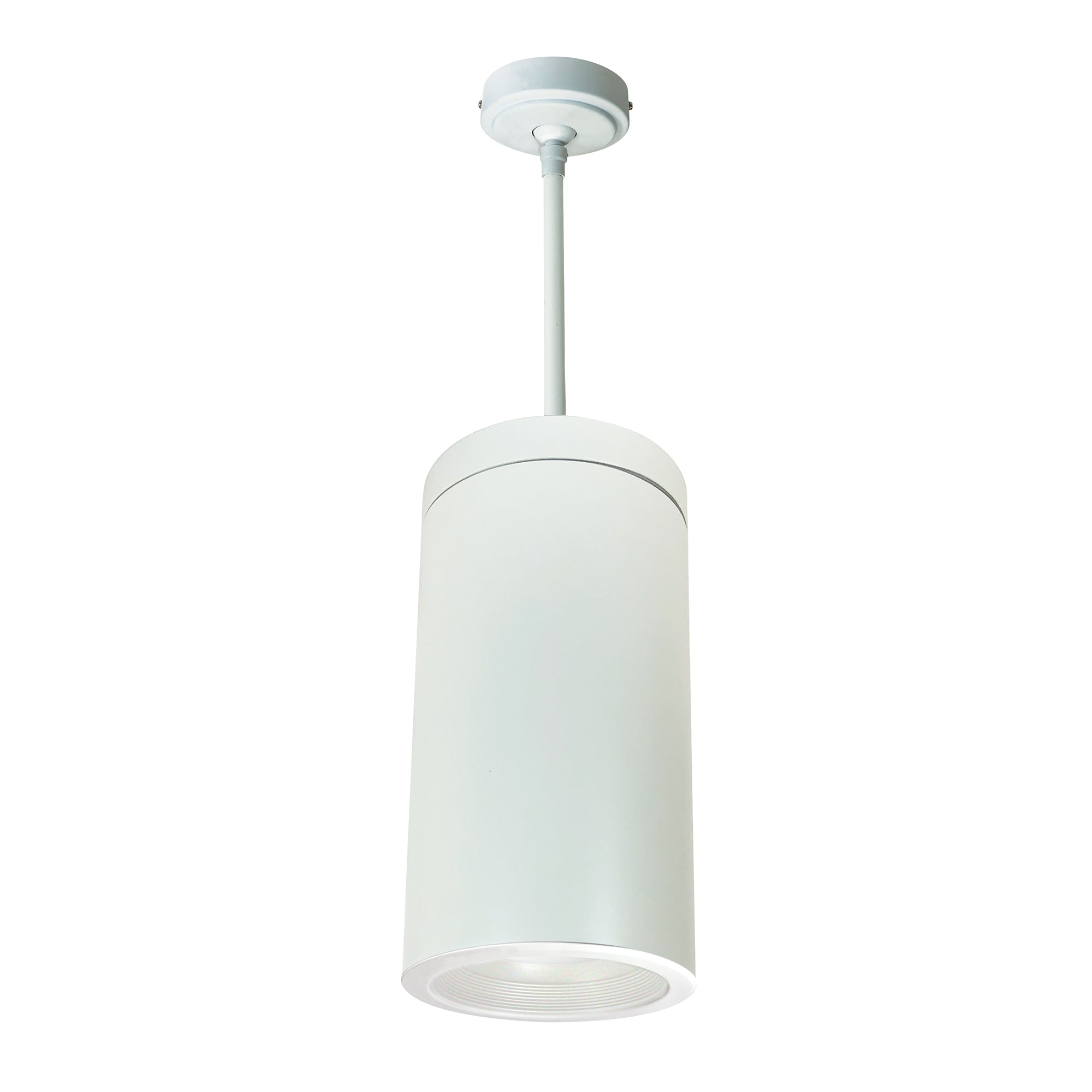 Nora Lighting NYLI-6PI2WWW - Cylinder - 6 Inch Cylinder, White Pendant Mount, Incandescent, Baf., White