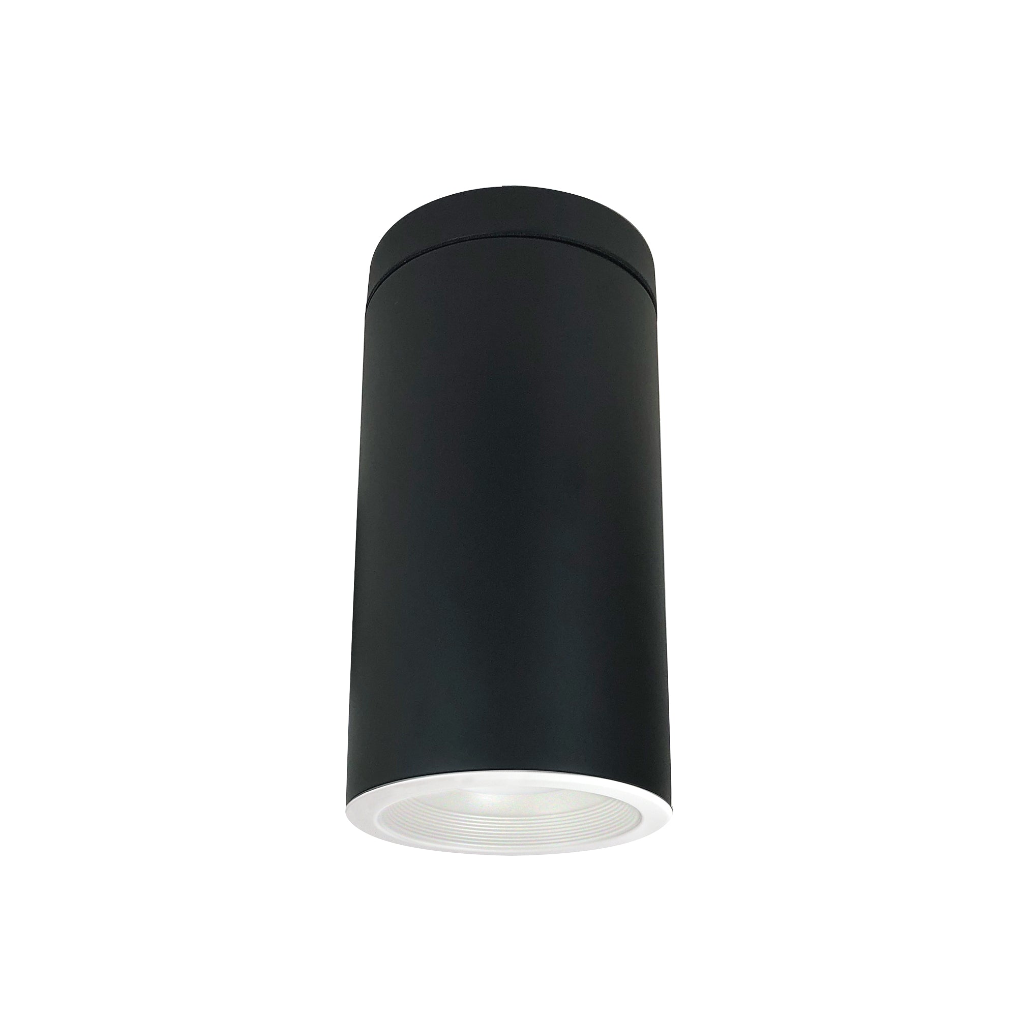 Nora Lighting NYLI-6SI2WWB - Cylinder - 6 Inch Cylinder, Black, Surface Mount, Incandescent, Baf., White