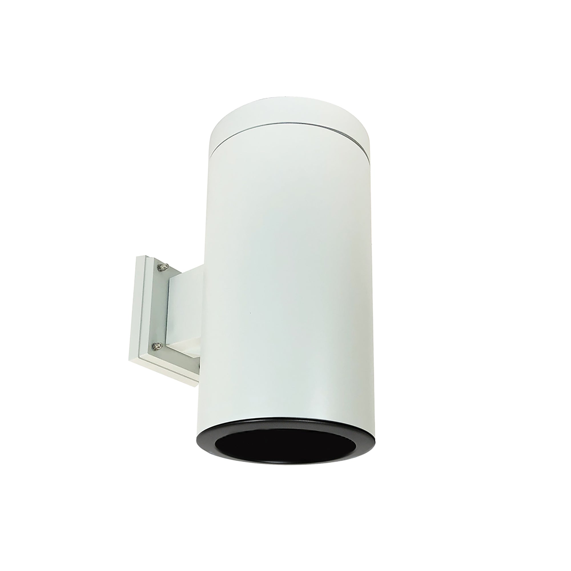 Nora Lighting NYLI-6WI1BBW - Cylinder - 6 Inch Cylinder, White, Wall Mount, Incandescent, Refl., Black