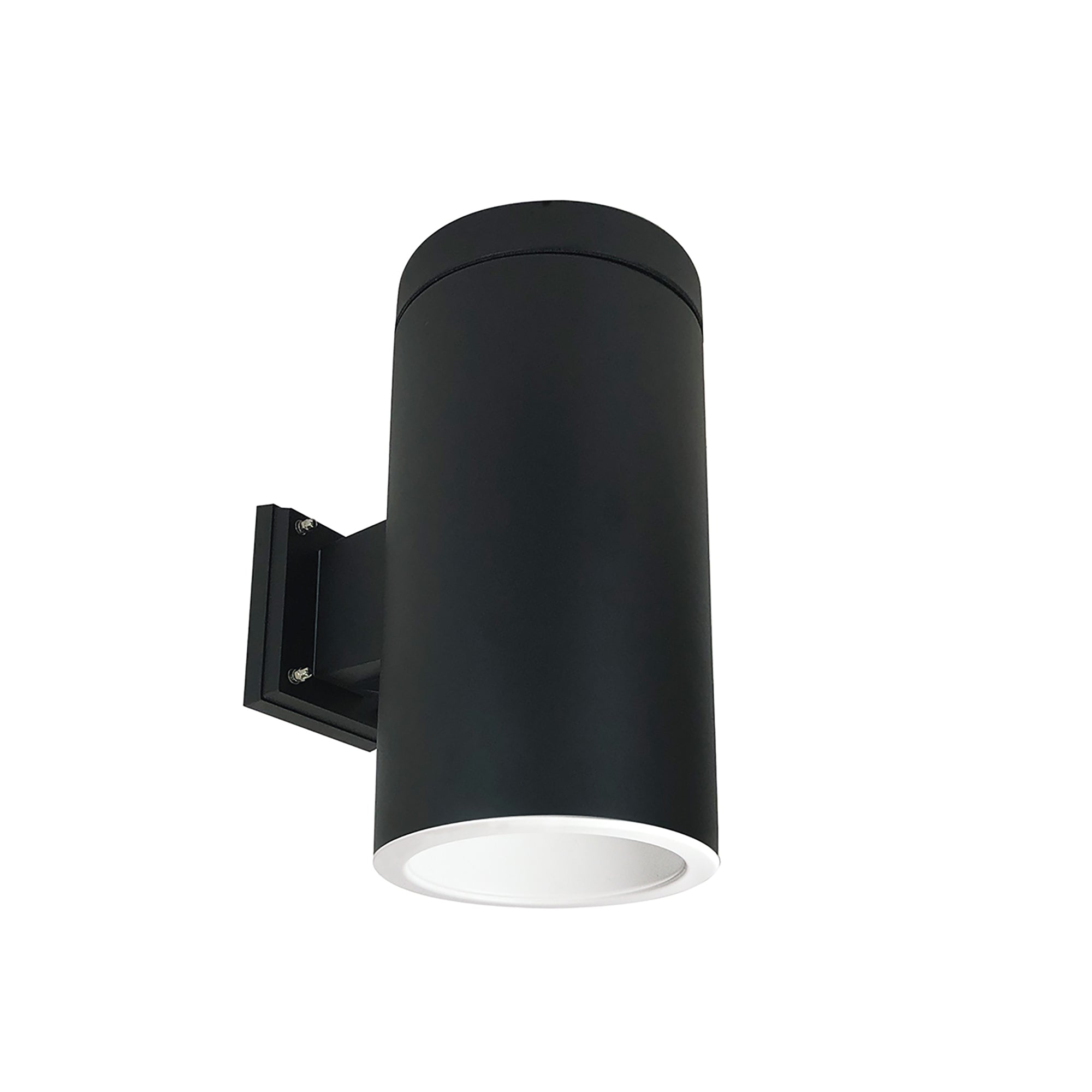 Nora Lighting NYLI-6WI1WWB - Cylinder - 6 Inch Cylinder, Black, Wall Mount, Incandescent, Refl., White